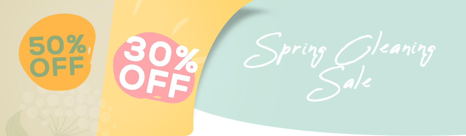 Spring Cleaning Sale Now On - Up TO 50% OFF!!