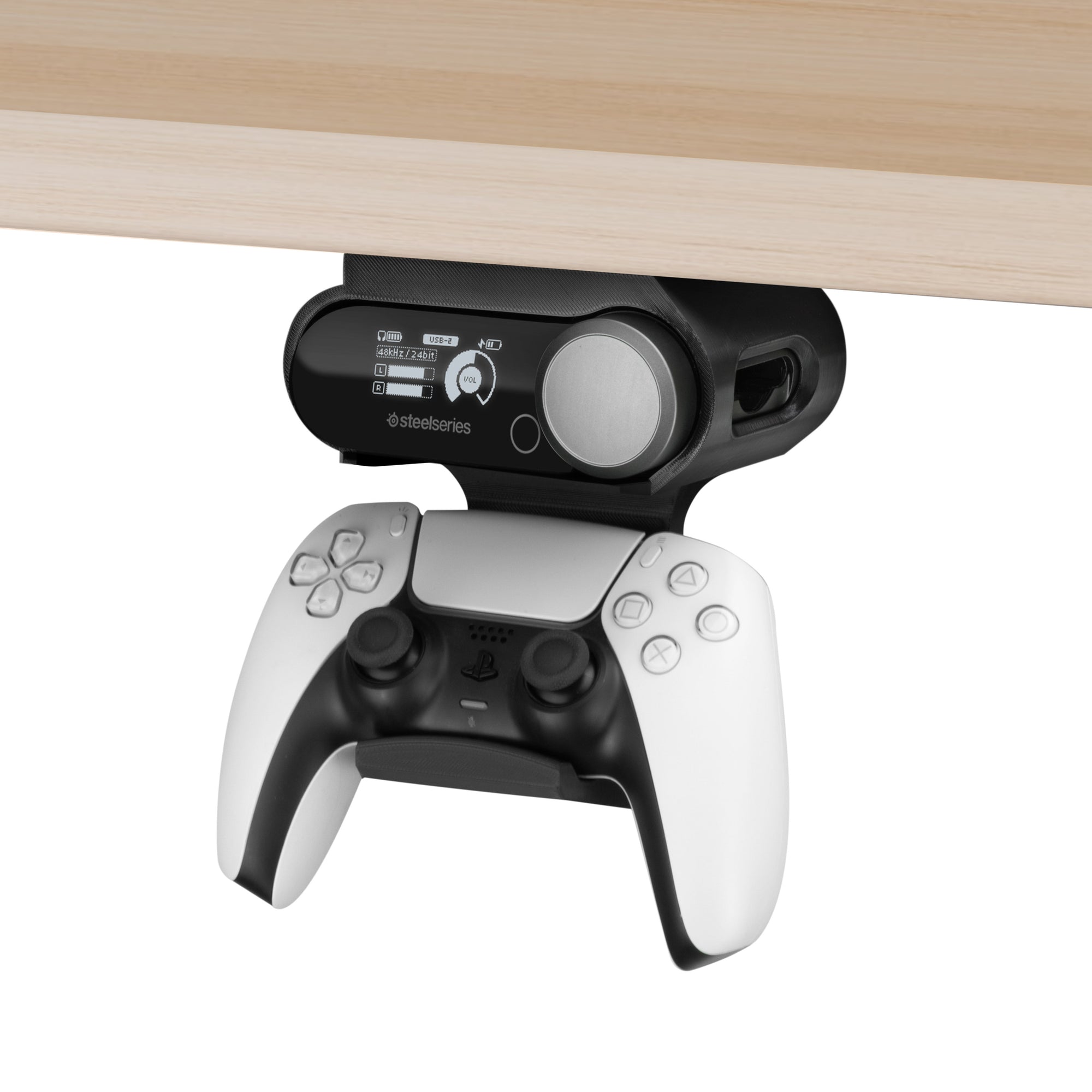 Under Desk Mount & Game Controller Hanger for SteelSeries Arctis Nova Pro Wireless, Nova Pro Omni & Nova Elite Base Station