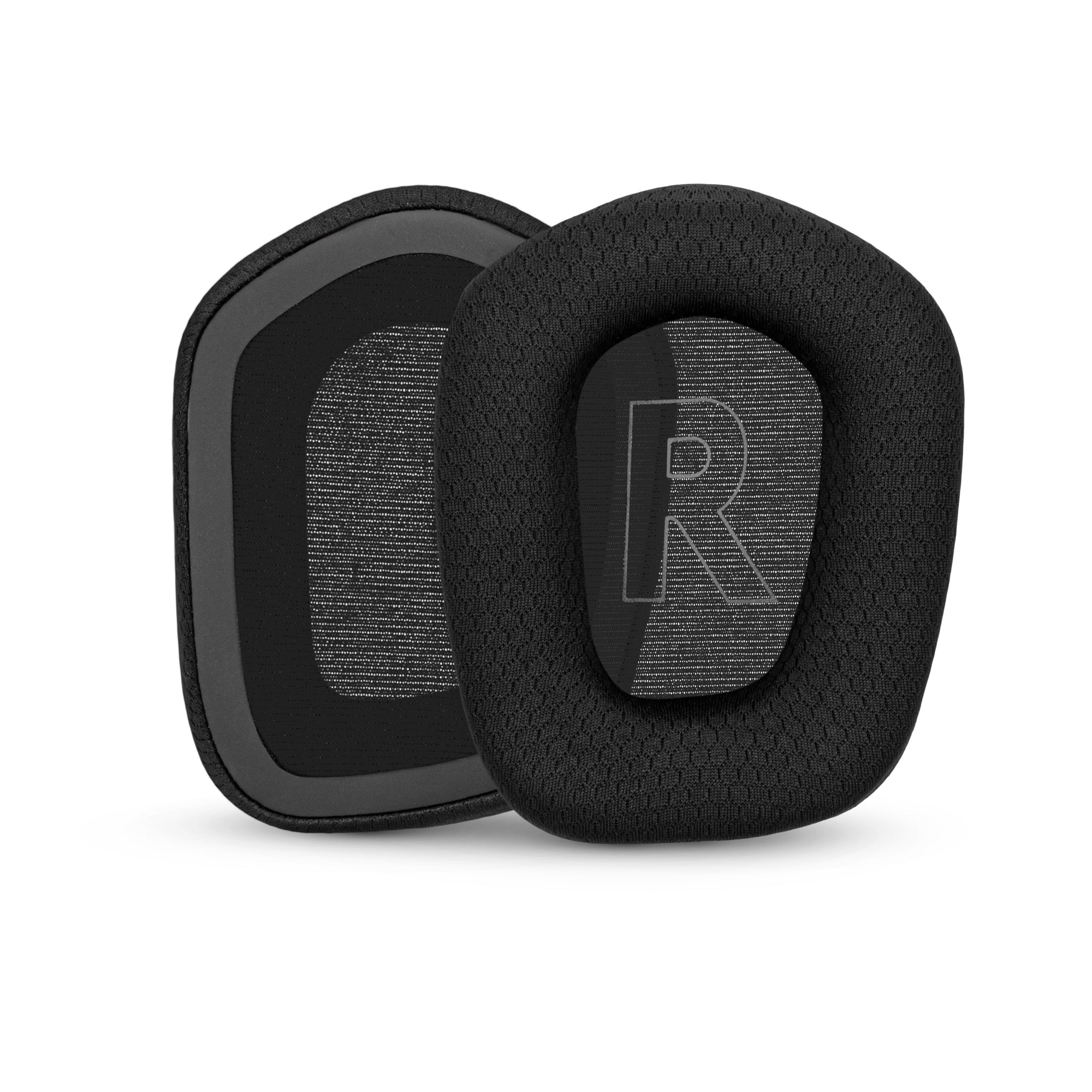 وسادات أذن من قماش شبكي لسماعات Logitech G733 و G335 و G535، قماش شبكي يسمح بالتهوية ورغوة ذاكرة عالية الجودة