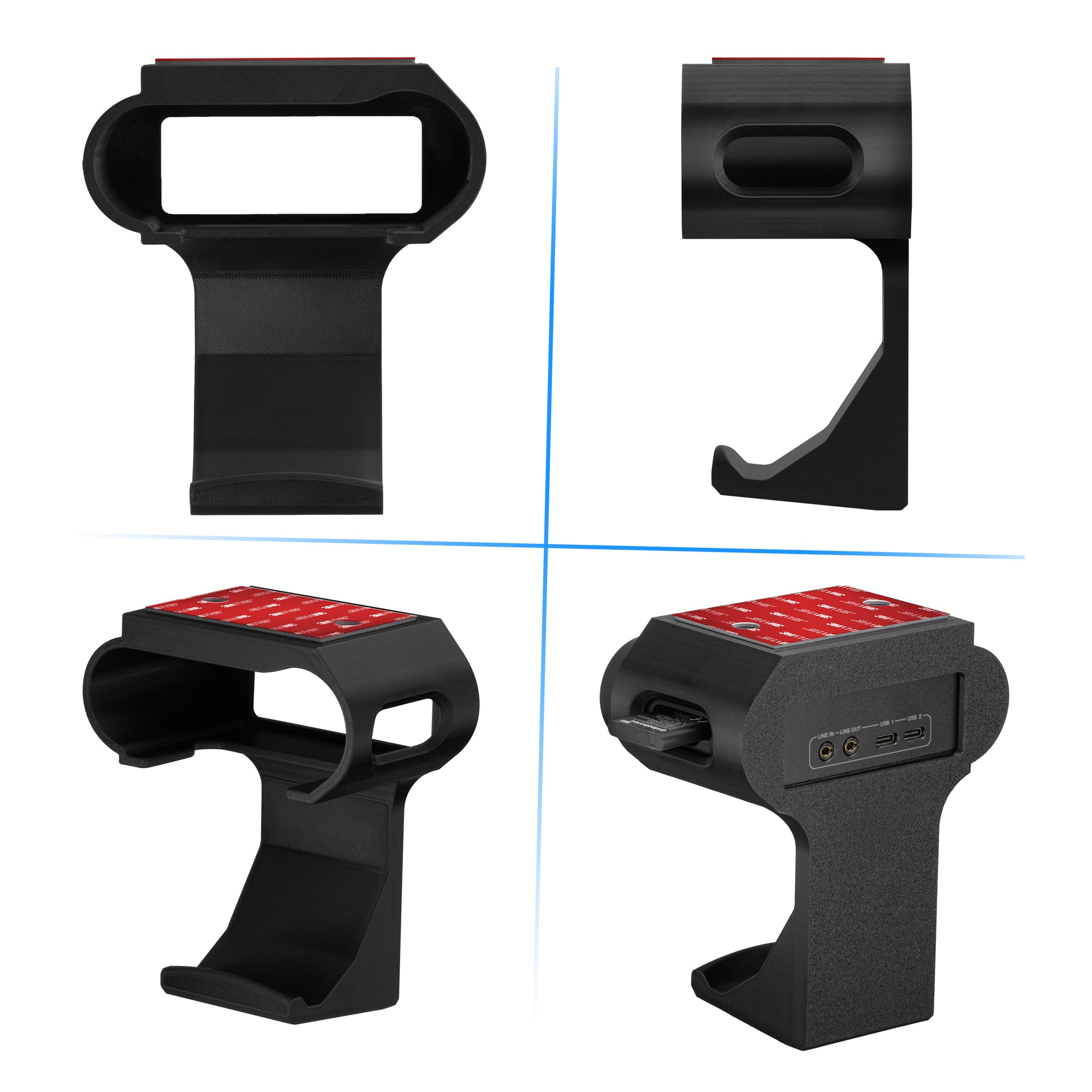 Under Desk Mount & Game Controller Hanger for SteelSeries Arctis Nova Pro Wireless, Nova Pro Omni & Nova Elite Base Station