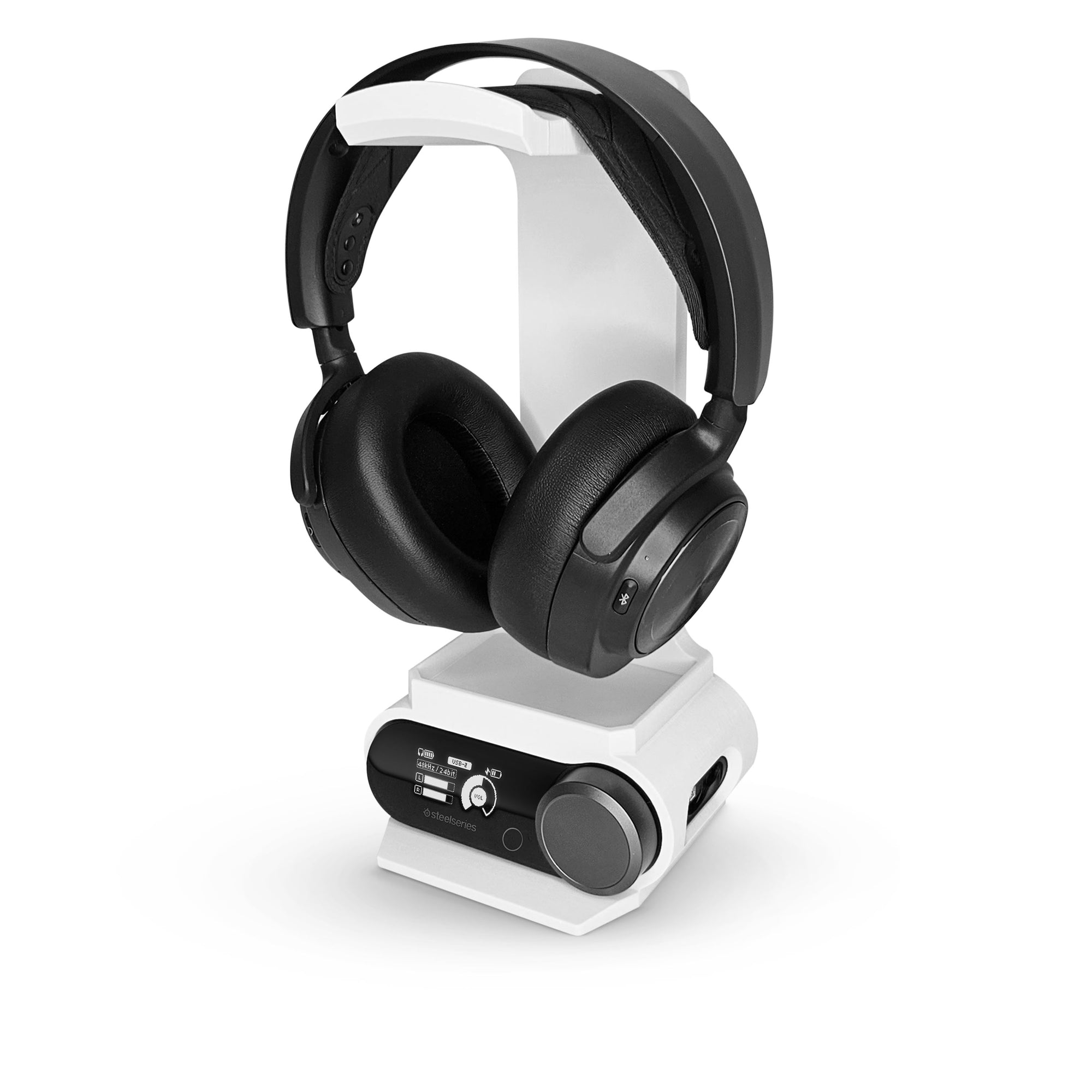 Headphone Stand Designed for Steelseries Arctis Nova Pro Wireless Headsets with Dock for the Wireless Base Station