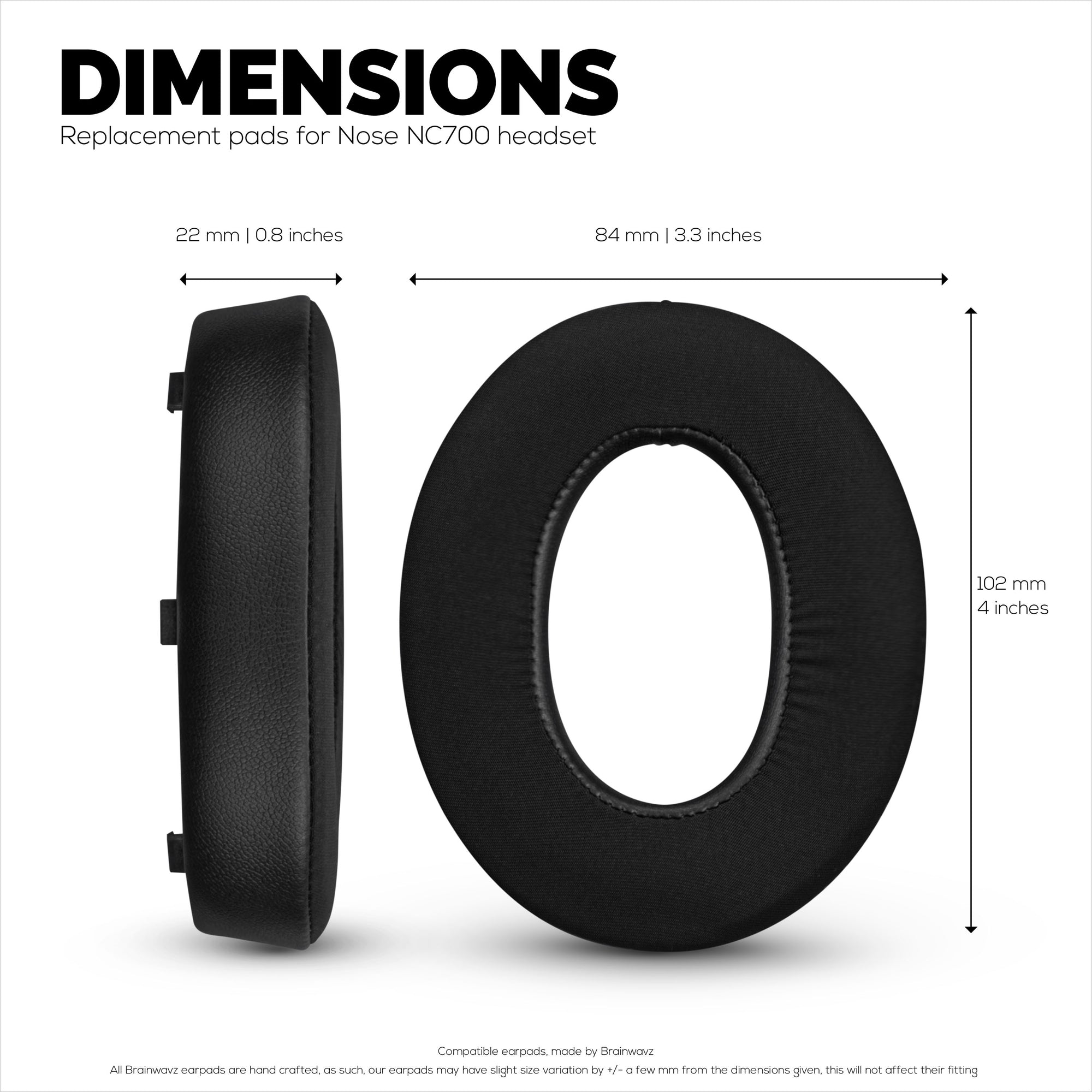 وسائد أذن بديلة Bose NC700 Hybrid مع جل وإسفنج ميموري وأقمشة مسامية وجلد بولي يوريثان ناعم