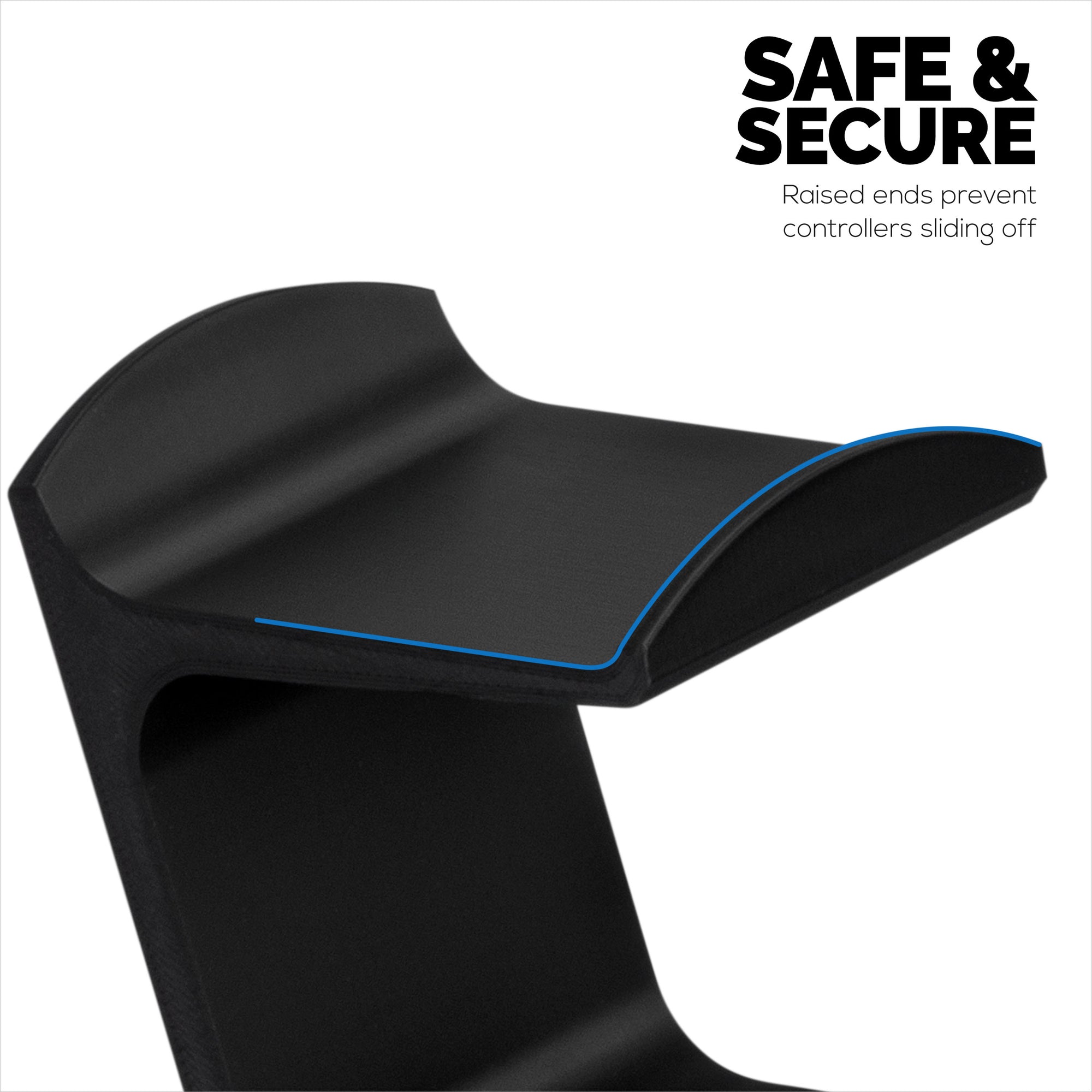 The Sentinel - حامل وحدة تحكم الألعاب المزدوج للمكاتب، تصميم عالمي لجميع لوحات الألعاب