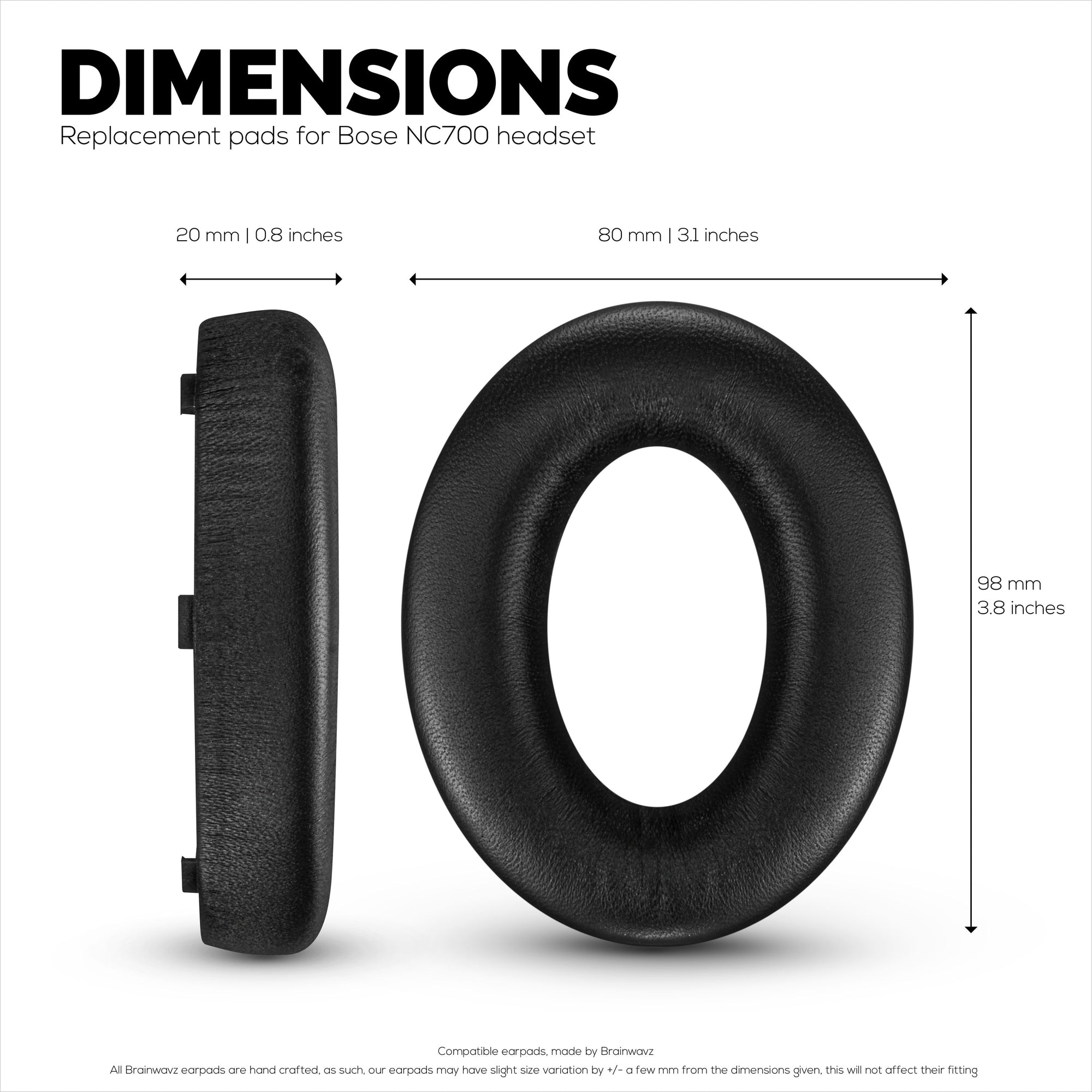 وسائد أذن من جلد الغنم لسماعات BOSE NC700، جودة عالية، جلد ناعم ووسادة أذن من إسفنج الذاكرة لمزيد من الراحة