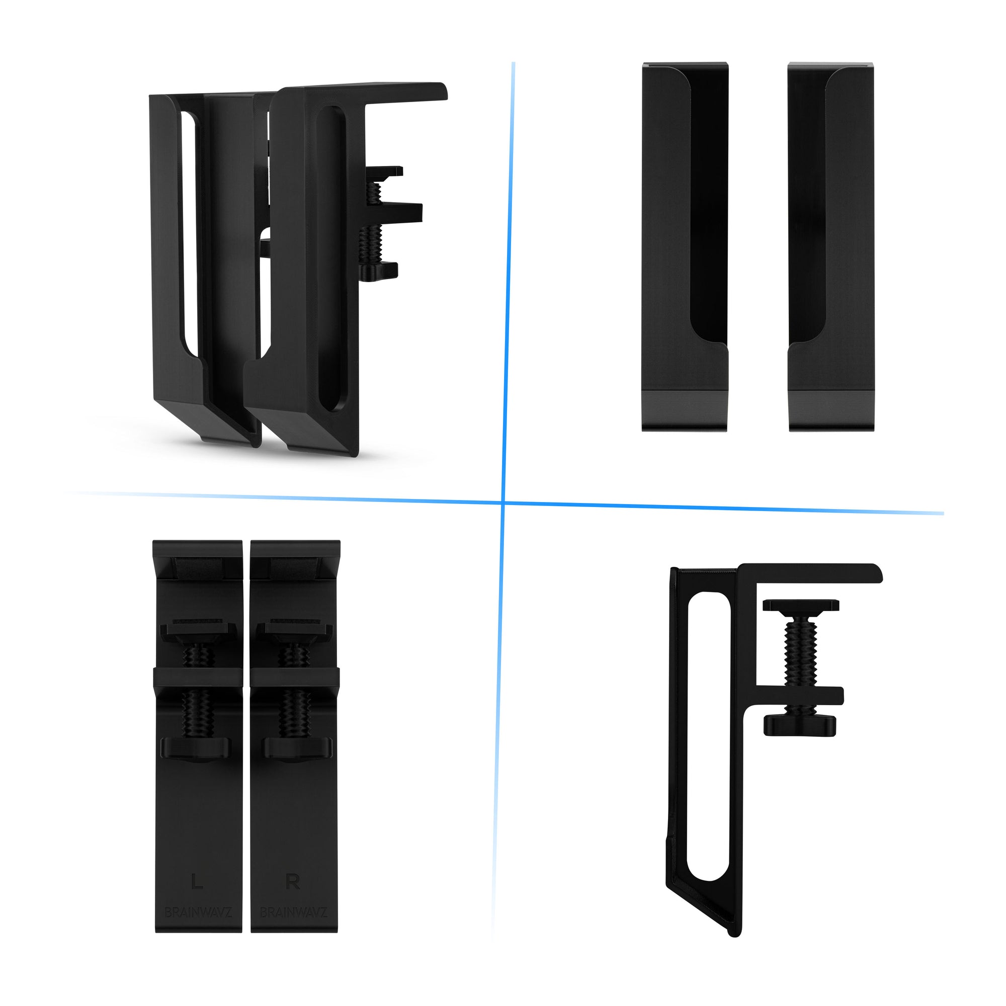حامل كمبيوتر محمول لجانب المكتب، 1.2 بوصة / 31 مم، عرض قابل للتعديل، مثالي لأجهزة Macbook والسطح ولوحات المفاتيح والمحولات والأجهزة اللوحية والمزيد