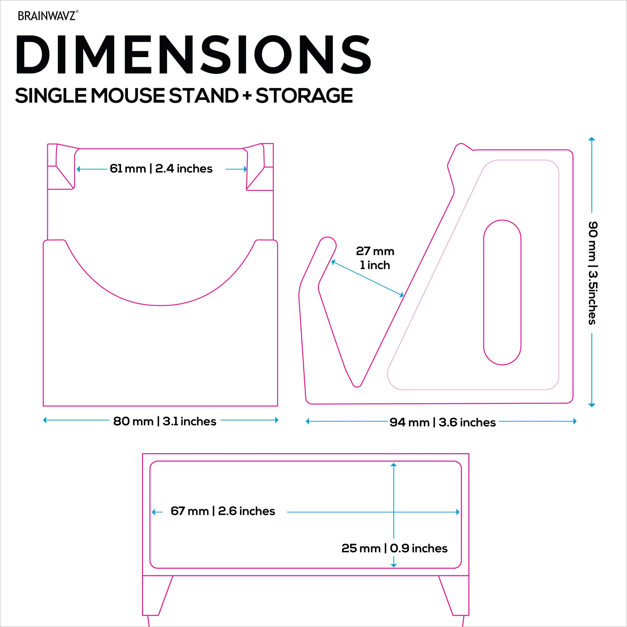 حامل ماوس كمبيوتر مكتبي مع حامل قلم ثابت، لألعاب وفئران المكتب من Logitech وRazer وCorsair والمزيد
