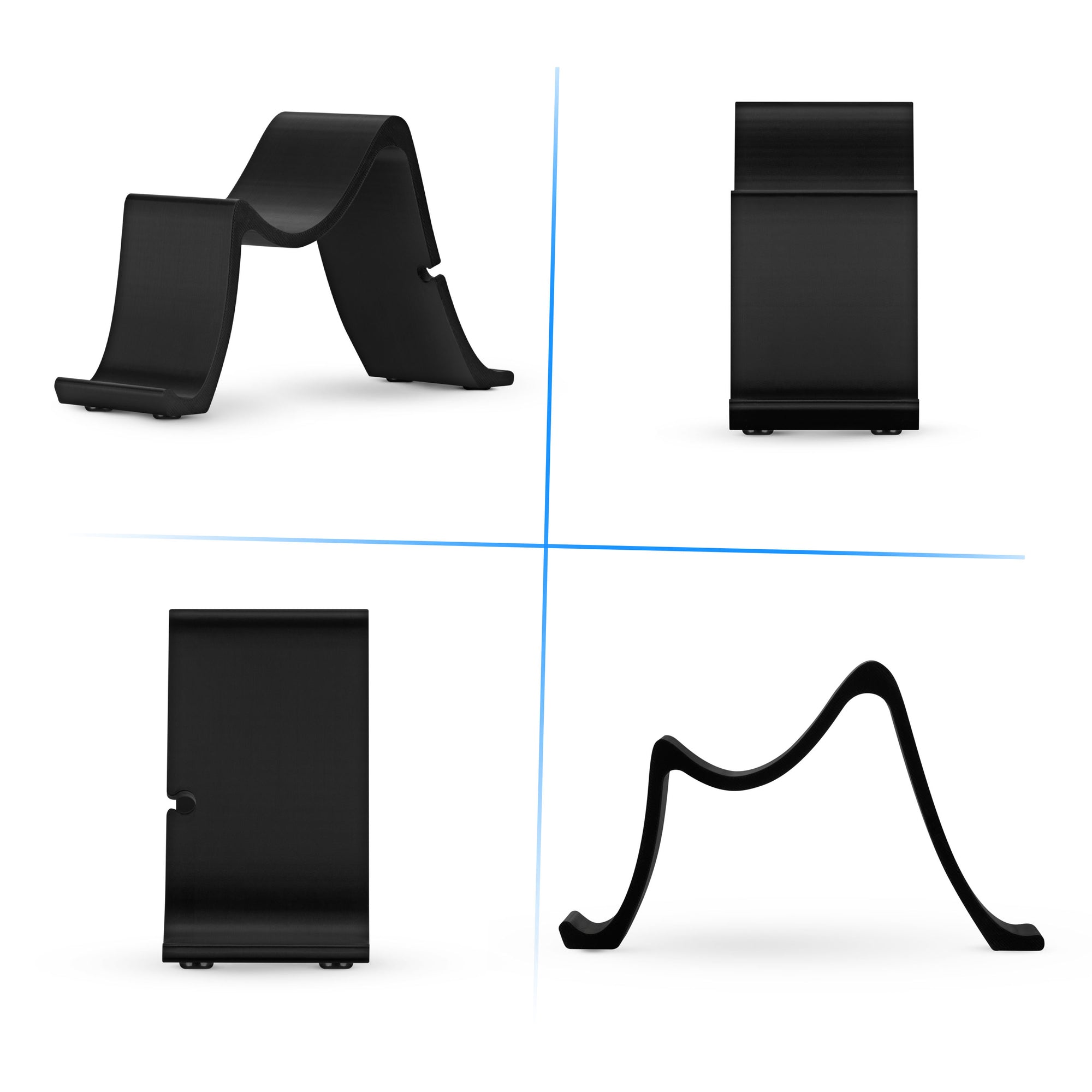 حامل وحدة تحكم الألعاب المكتبية - تصميم موجة أنيق وبسيط، مناسب لأجهزة PS5 وXbox وSwitch والكمبيوتر الشخصي ولوحات الألعاب القديمة