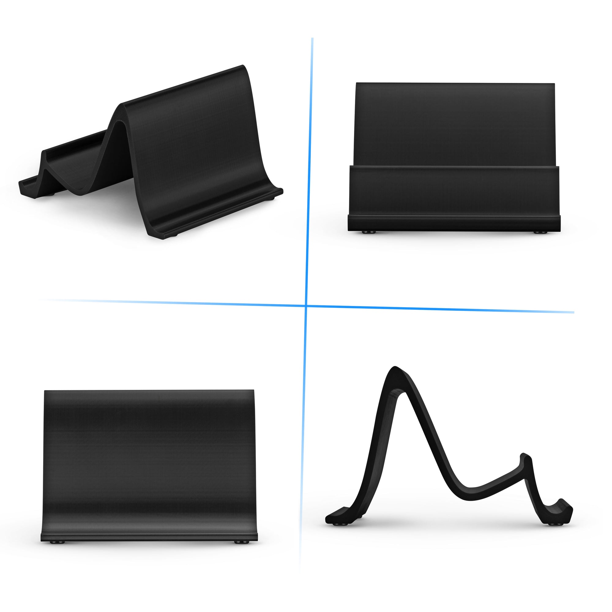 حامل لوحة مفاتيح سطح المكتب - تصميم موجة بسيط وحديث للعرض والتخزين الآمن لجميع لوحات مفاتيح الألعاب والمنزل والمكتب