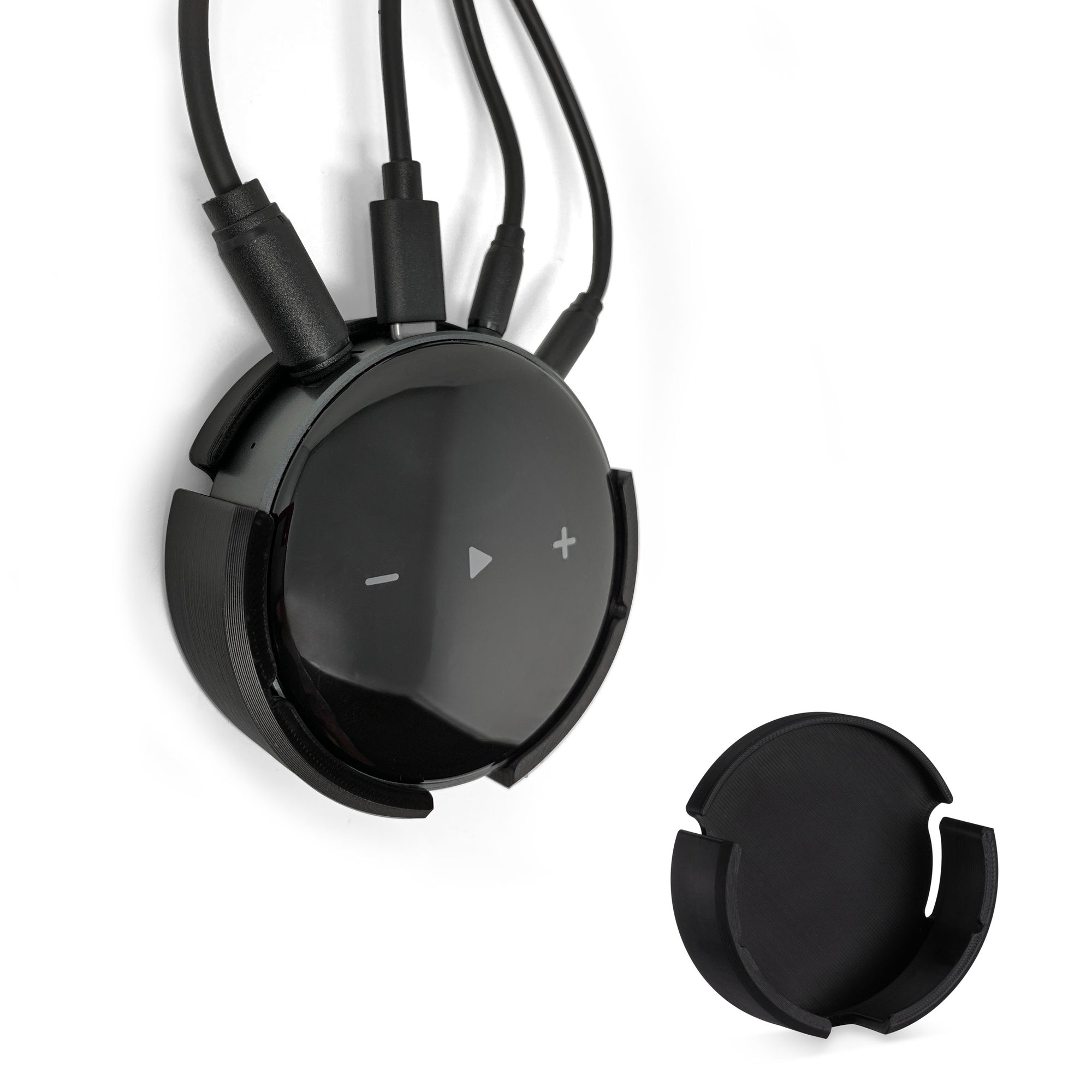 حامل لاصق للتثبيت على الحائط وتحت المكتب لجهاز WiiM Mini AirPlay 2، شريط لاصق ذاتي قوي من نوع VHB، حامل سهل التركيب