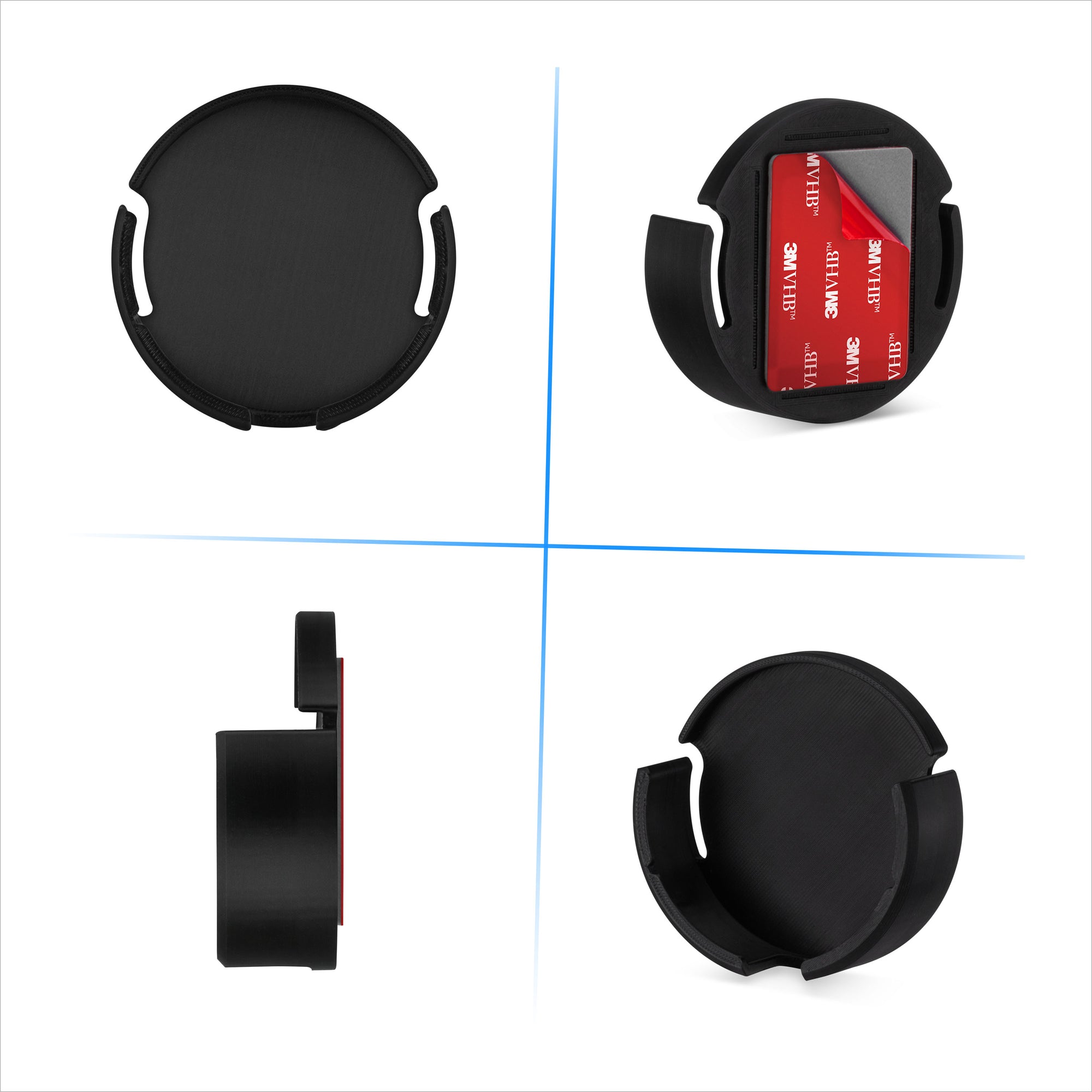 حامل لاصق للتثبيت على الحائط وتحت المكتب لجهاز WiiM Mini AirPlay 2، شريط لاصق ذاتي قوي من نوع VHB، حامل سهل التركيب