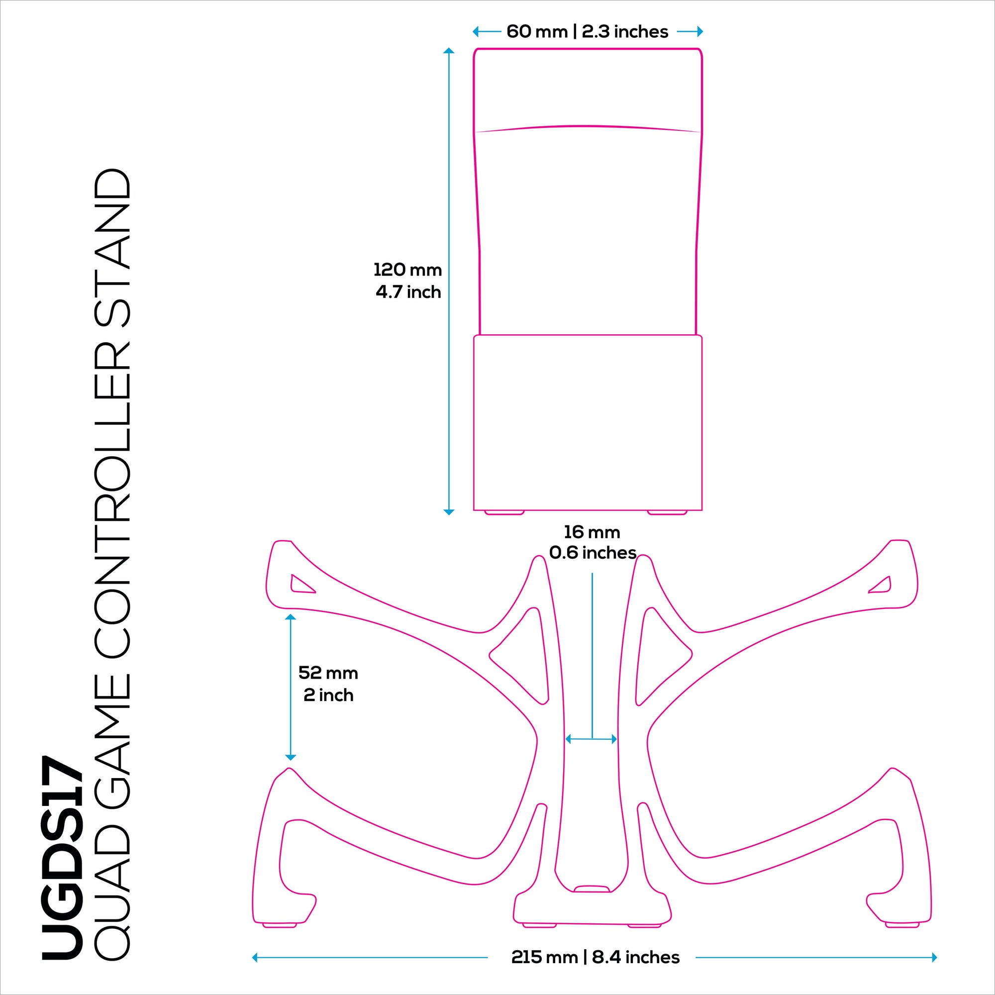حامل وحدة تحكم الألعاب المكتبي - يحمل 4 وحدات تحكم، حامل لوحة الألعاب لـ PS5 و Xbox و PlayStation و Nintendo و Legacy و Retro والمزيد