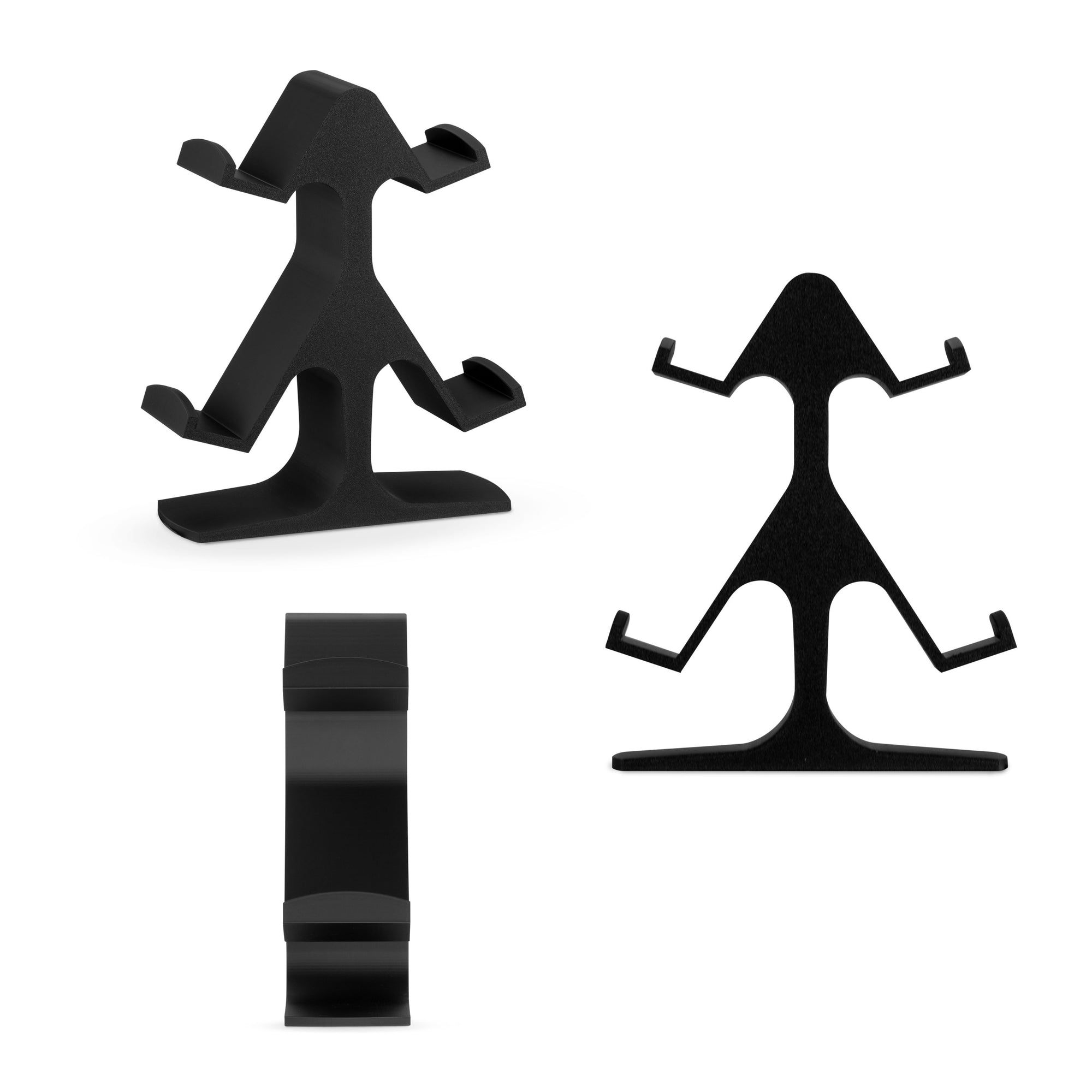 حامل رباعي لوحدات تحكم الألعاب للمكاتب، تصميم بديهي، مناسب لجميع وحدات التحكم في الألعاب، مثالي للمكاتب والطاولات الجانبية، يقلل من الفوضى ويعرض معداتك بشكل أفضل