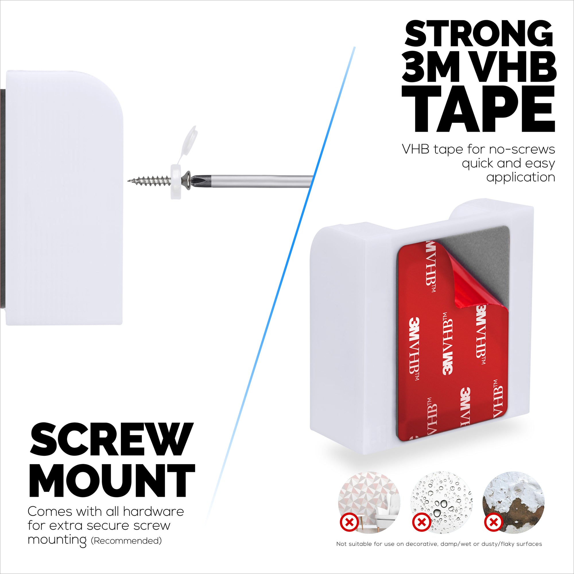 2-عبوة حامل حائط لكاميرا Galayou G7 Cam 2K Wi-Fi مراقبة الطفل وكاميرا مراقبة الطفل ، سهلة التركيب قوس حامل