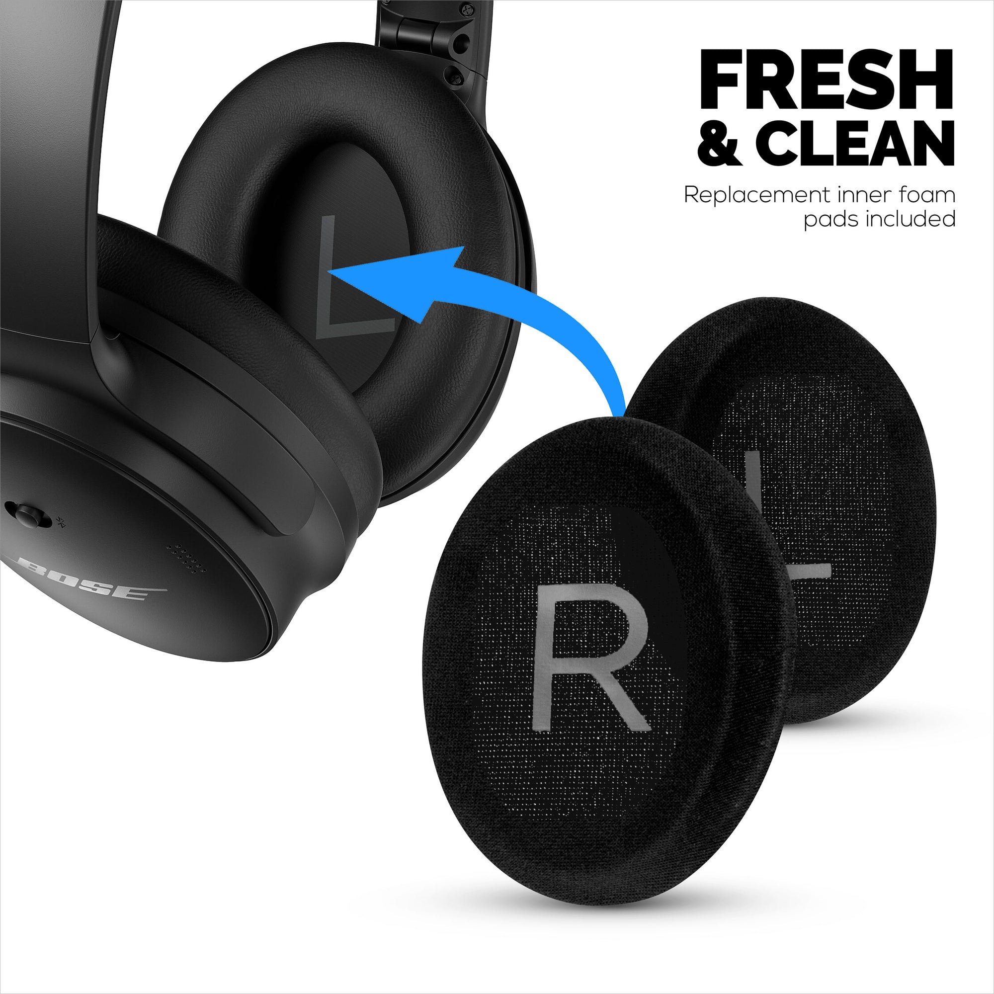 Náhradní prémiová sluchátka Bose QC45