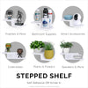 Drill Free Small Wall Mount Shelf For Security Cameras, Baby Monitors, Speakers, Routers, Plants &amp; More, Strong Adhesive