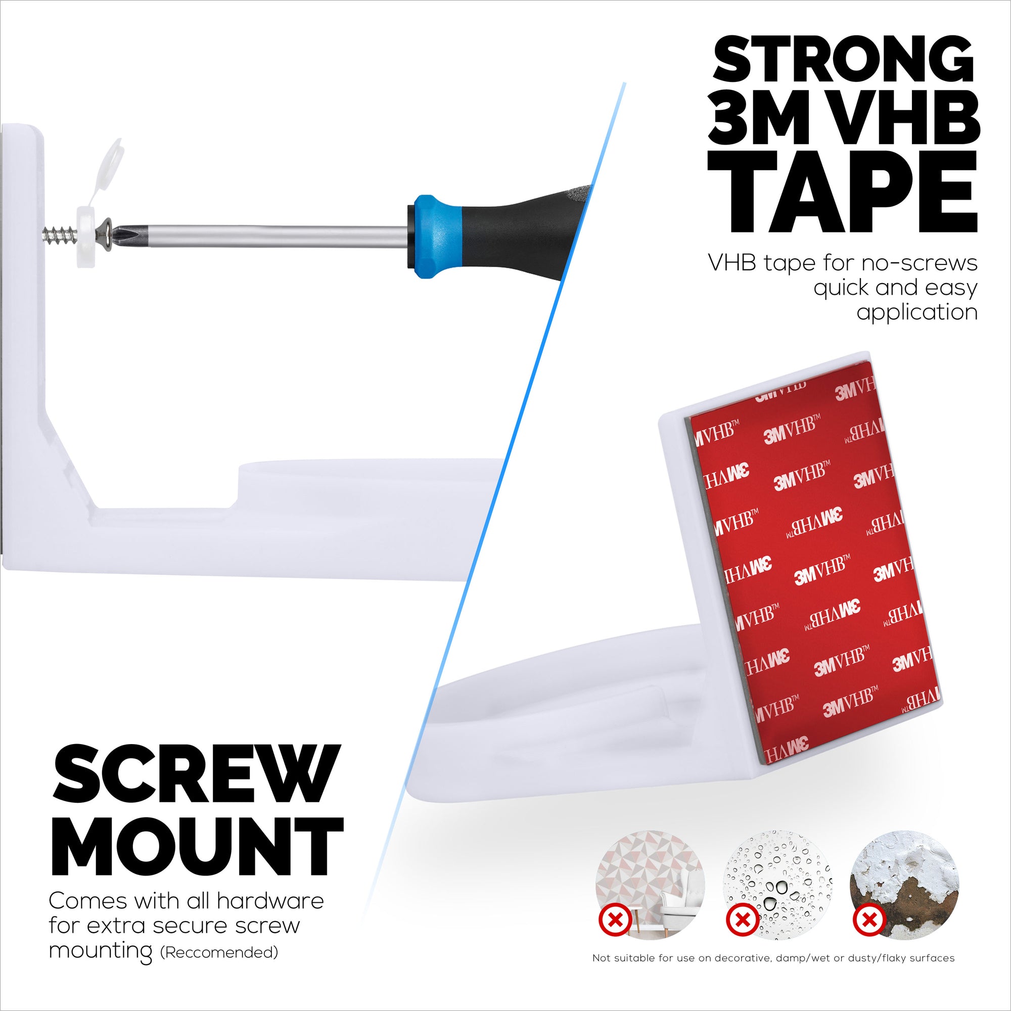 حامل مثبت على الحائط من أجل Tapo Pan / Tilt (C200 & C210) كاميرا أمان ذكية ، حامل مصمم خصيصًا ، يقلل من البقع العمياء والفوضى