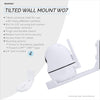 Tilted Baby Monitor &amp; Security Camera Wall Mount Holder for Eufy, Wyze, Wansview, Blink, TP Link, Ring &amp; More - Adhesive &amp; Screw-In Mounting, Easy to Install Holder Bracket, Reduce Blind Spots &amp; Clutter (W07)