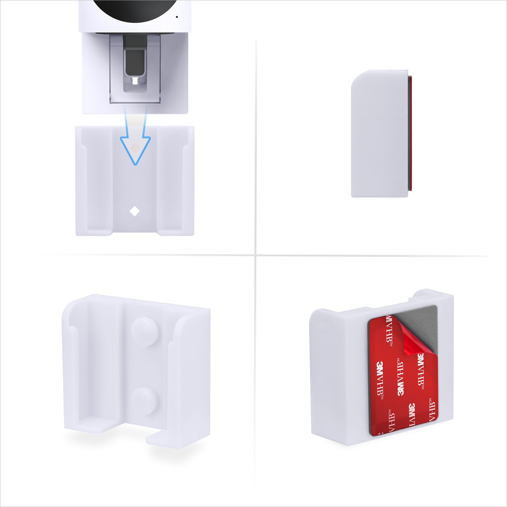 حامل حائط لكاميرا الأمان Wyze Cam Outdoor v2 ، حامل حامل سهل التركيب ، يقلل من البقع العمياء والفوضى