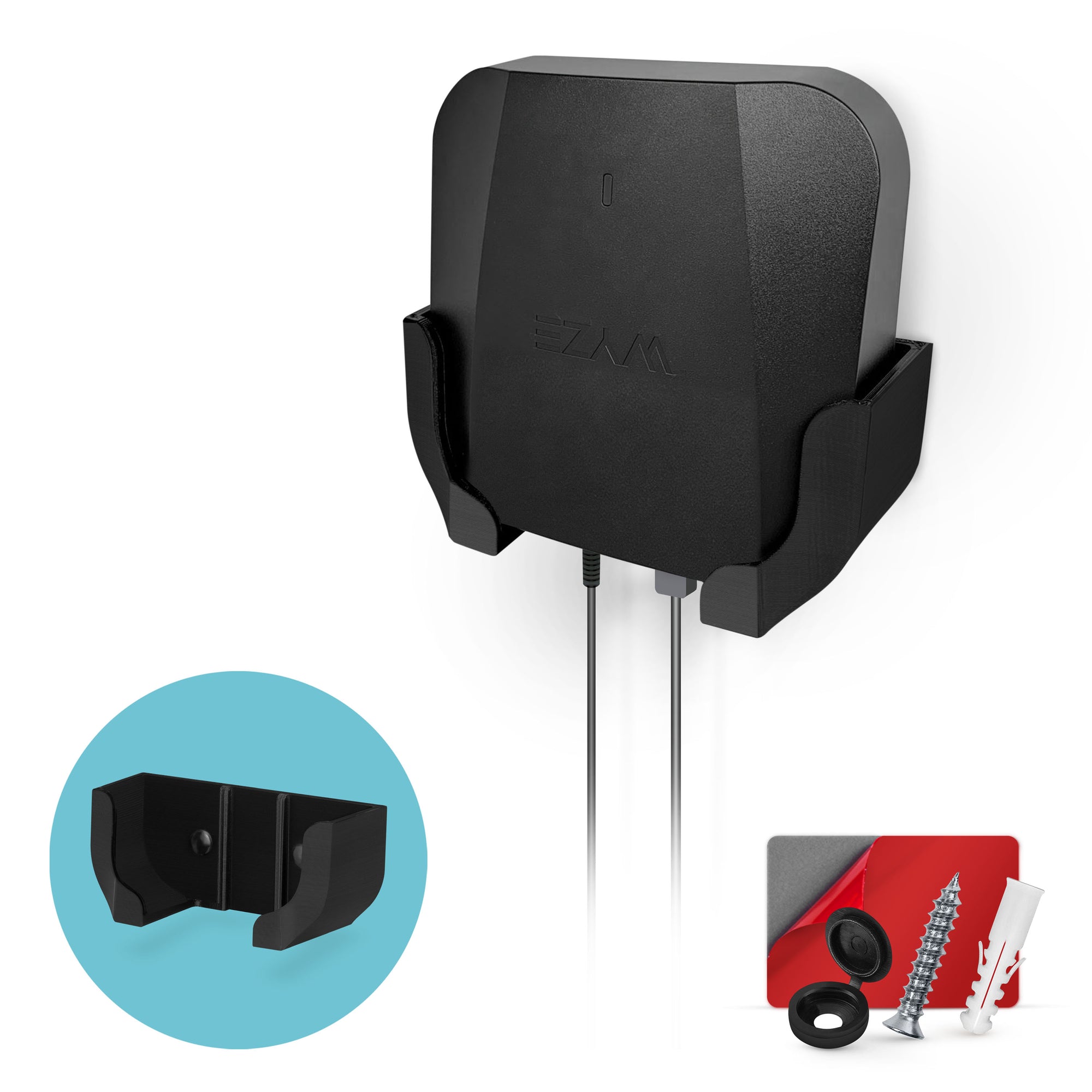 حامل التثبيت على الحائط متوافق مع Wyze PRO (AXE5400) Mesh Router Wi-Fi 6E ثلاثي الموجات ، قوس حامل سهل التركيب ، يقلل التداخل والفوضى