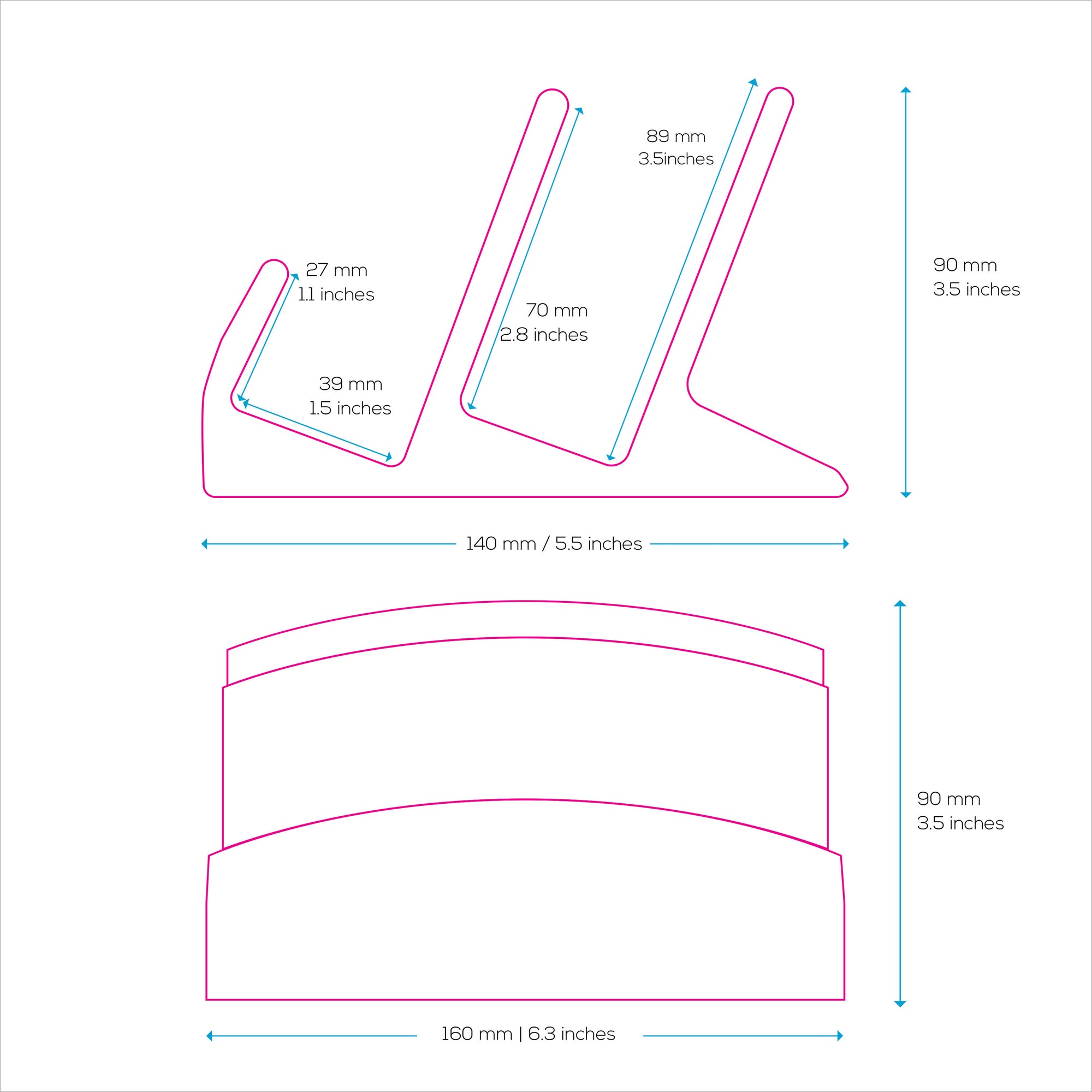 2-Tier Desktop Keyboard Stand & Holder Display, Organize Your Desk, Reduce Clutter, Suitable for All Size & Styles of Keyboards (DK02)