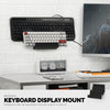 Dual Gaming Keyboard Stand for Wall Mounting - Adhesive or Screw Mount Installation - Stylish and Space Saving Solution for Gamers, Home &amp; Office (KBW03)