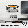Dual Gaming Keyboard Stand for Wall Mounting - Adhesive or Screw Mount Installation - Stylish and Space Saving Solution for Gamers, Home &amp; Office (KBW04)