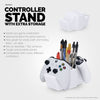 Game Controller Holder &amp; Desktop Pen Organizer Stand With Ten Slots for Pens, Pencils, Stationery, Craft Tools &amp; More - Universal Design for PS5 XBOX SERIES X ONE PS4 SWITCH PC Gamepads - D05
