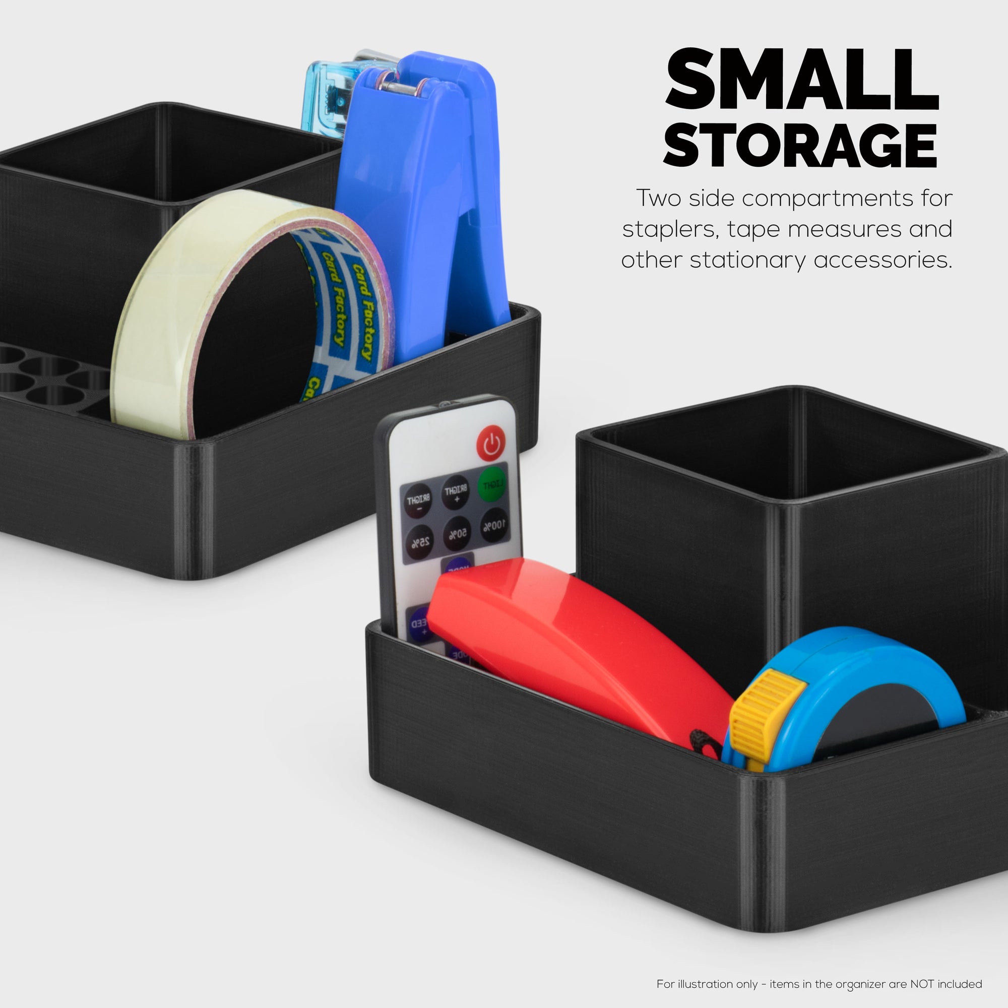 حامل الأقلام ومنظم القرطاسية المكتبية ، جهاز التحكم عن بعد في التلفزيون واللوازم المكتبية ، للأقلام وأقلام الرصاص والمقص والكباسات ومستلزمات مكتبية منزلية صغيرة أخرى وملحقاتها (D06)