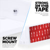 8” Shelf Wall Mount for Speakers, Security Cameras, Baby Monitors, Plants Toys &amp; More, Floating Shelves, Adhesive &amp; Screw-In