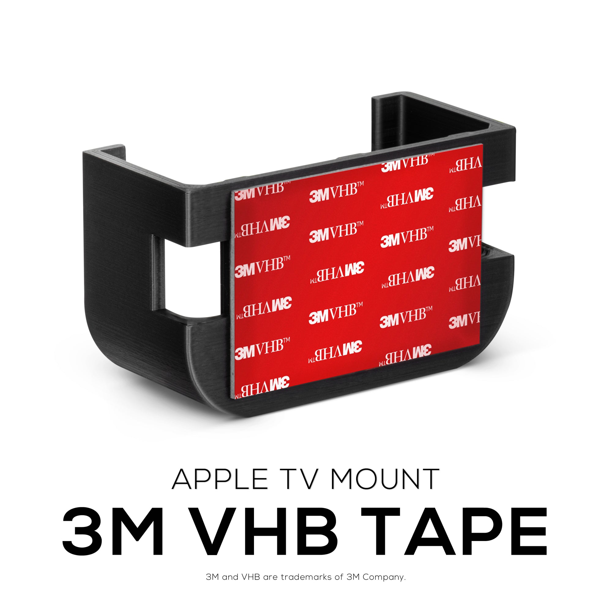 Apple TV 4K & HD Adhesive Wall & TV Mount - No Screws or Mess