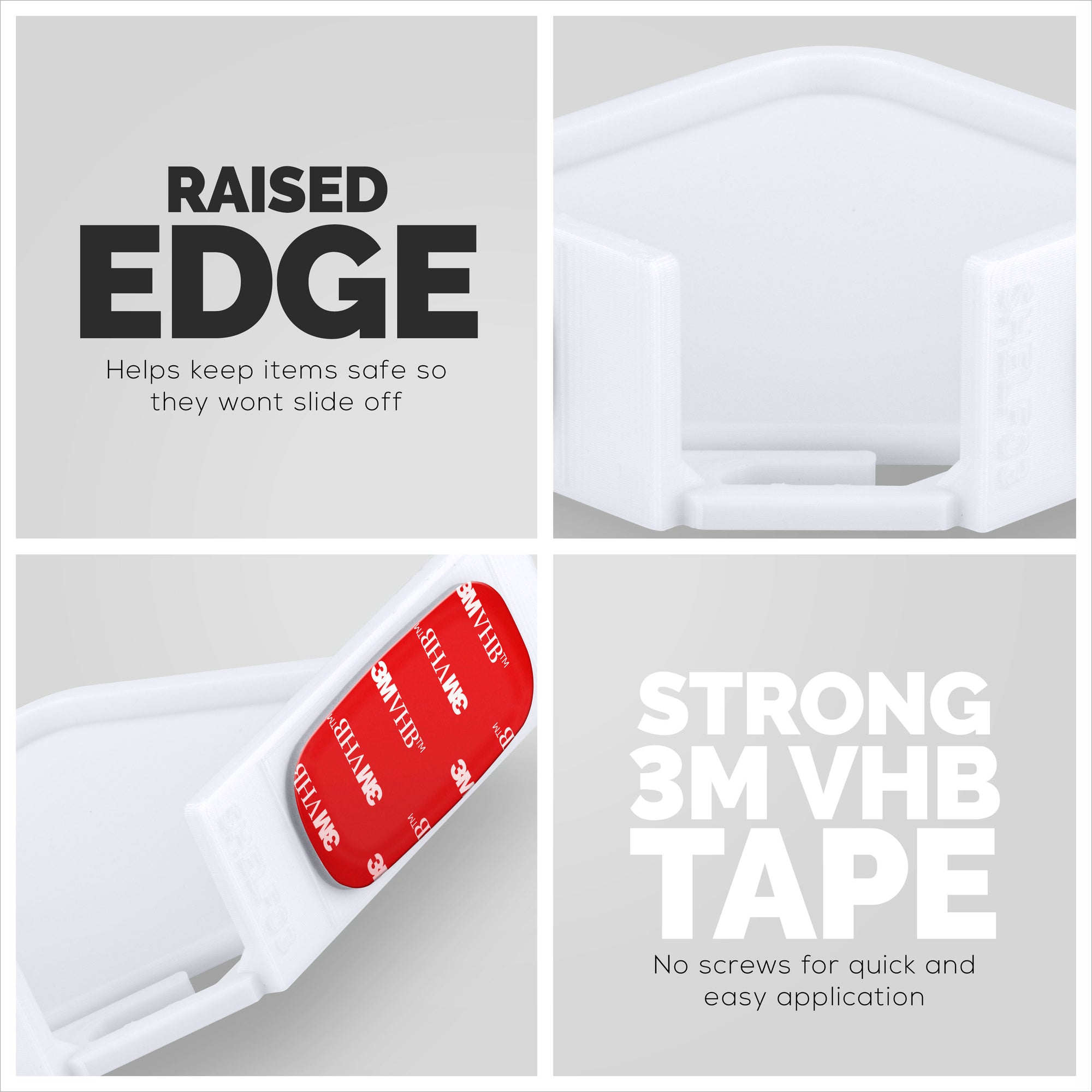 رف صغير ذو زاوية لاصقة مقاس 6 بوصات للكاميرات الأمنية وشاشات الأطفال ومكبرات الصوت والنباتات والمزيد