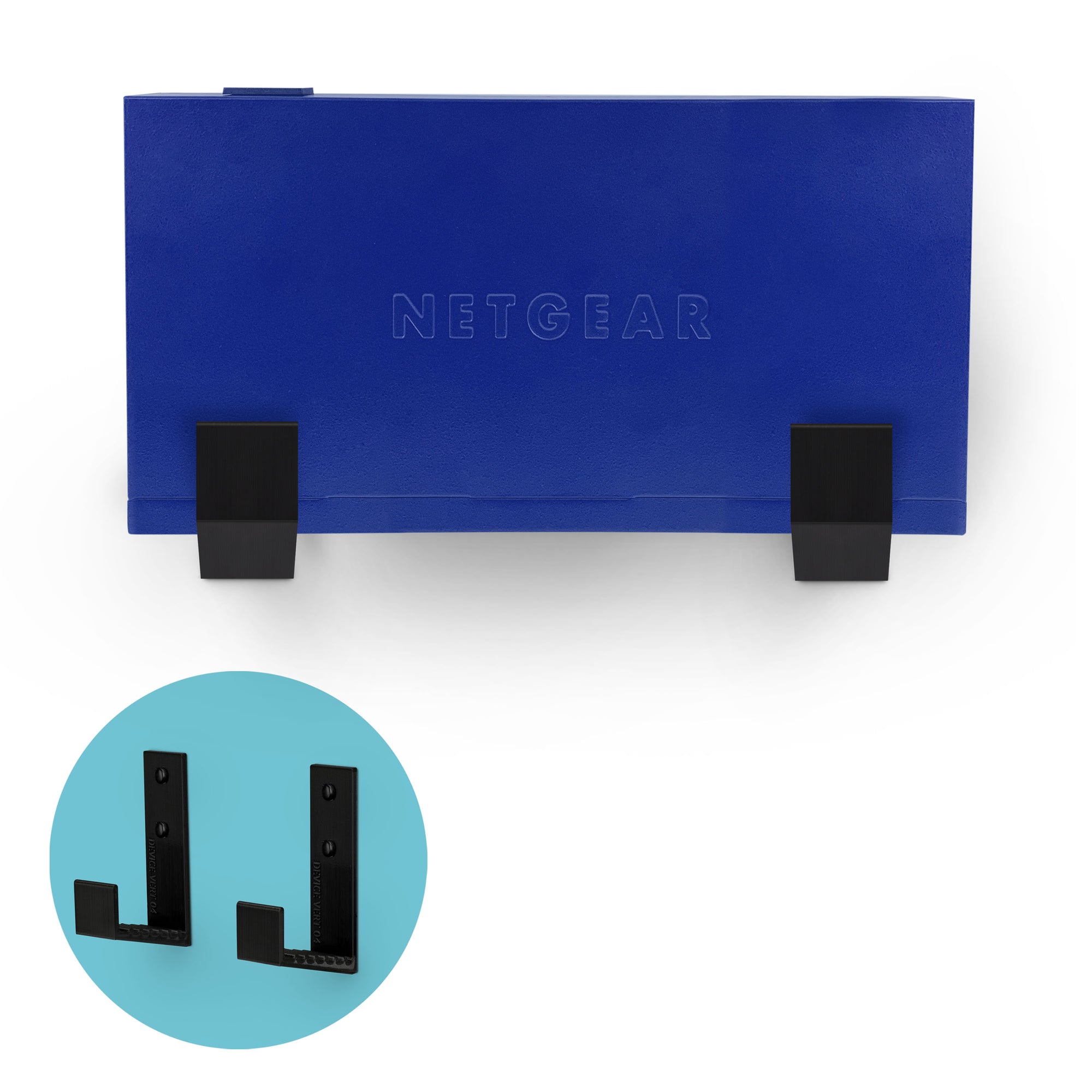 2.5 "حامل شماعات مثبتة على الحائط لصندوق الكابلات ، لاصق ومسمار ، لأجهزة التوجيه ، أجهزة الكمبيوتر المحمولة ، المودم ، شبكة Wifi ، Apple TV ، محول الشبكة والمزيد