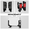 Vertical 3&quot; Wall Mount And Headphone Hanger Holder, Adhesive &amp; Screw-In for Laptops, Modem Router Mesh TV Cable Box, Network Switch &amp; More