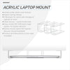 Under Desk Laptop Holder Clear Mount VHB &amp; Screw In Devices like Laptops Macbooks Surface Keyboard Routers Modems Cable Box Network Switch &amp; More
