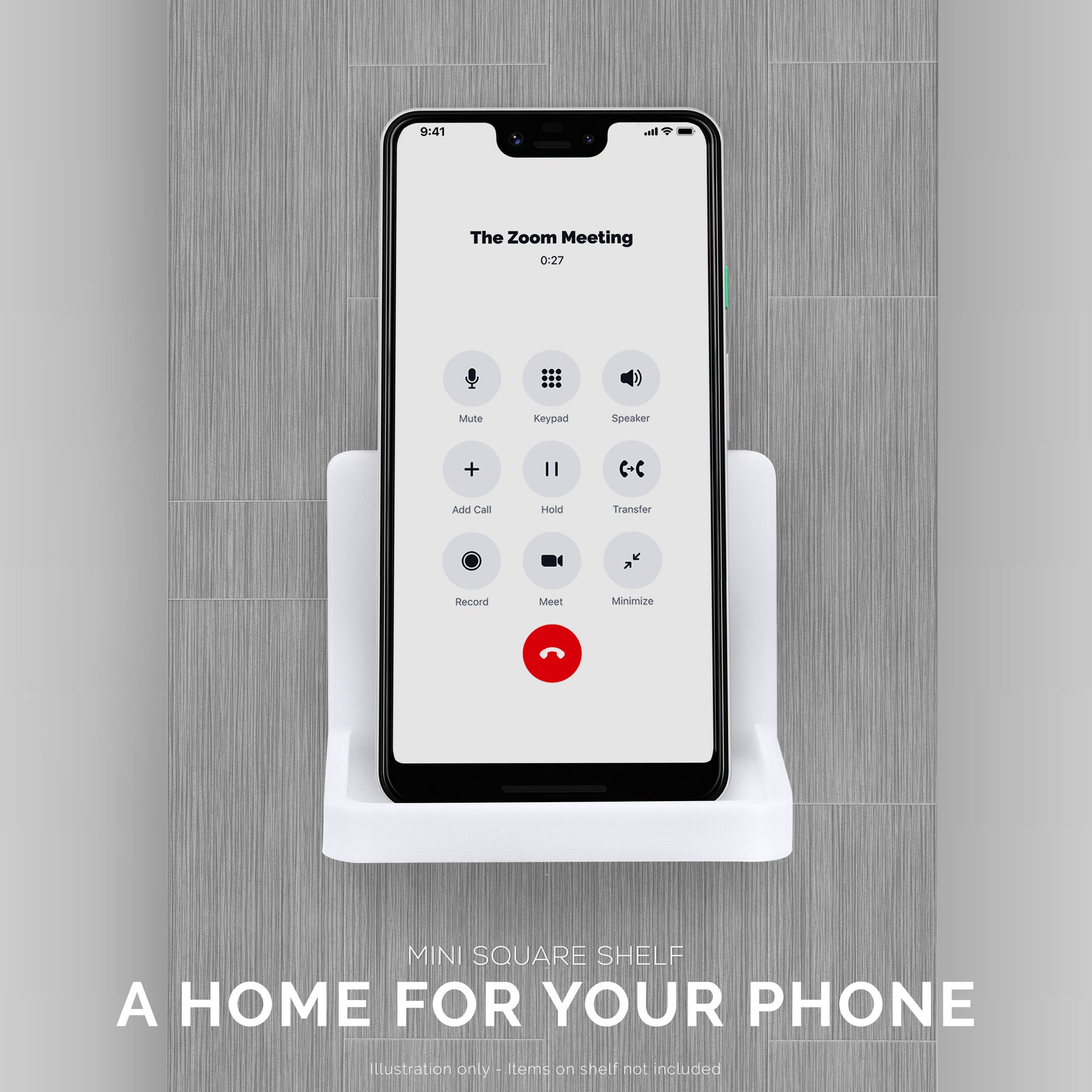 رف عائم صغير لاصق للكاميرات الأمنية وشاشات الأطفال ومكبرات الصوت والنباتات والمزيد