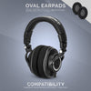Headphone Memory Foam Earpads - Oval - Micro Suede