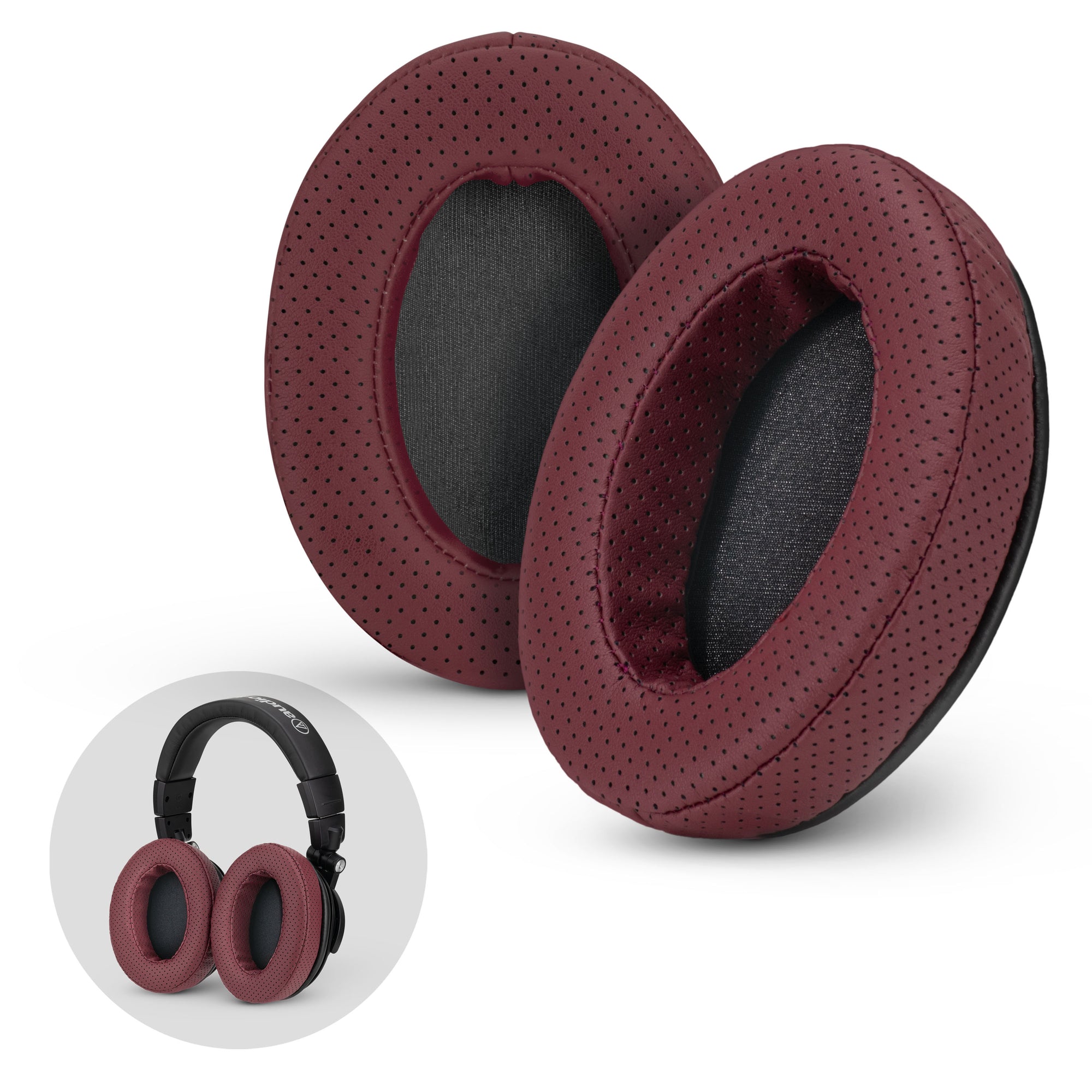 Headphone Memory Foam Earpads - Oval - Perforated
