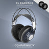 Headphone Memory Foam Earpads - XL Size - Velour