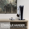 PS5 Game Controller &amp; Headphone Hanger Console Mount for PlayStation PS5 DualSense Gamepad, Hook-On Hanger Bracket