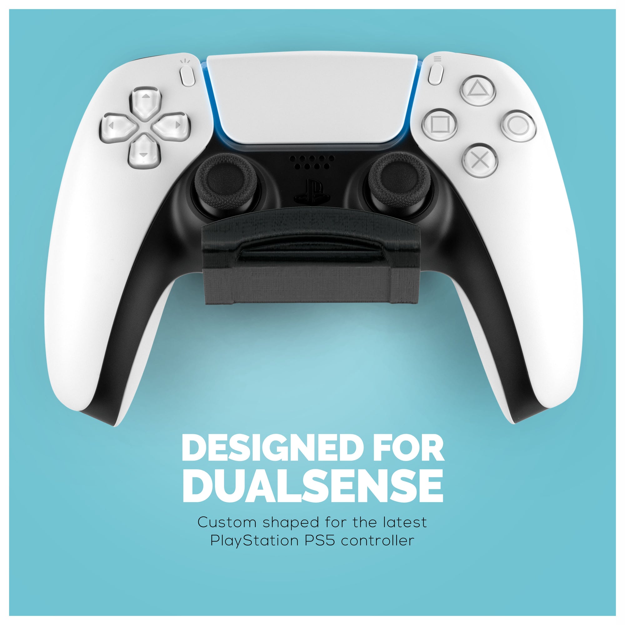 PlayStation PS5 (2 Pack) spilcontroller Vægmonteringsholder - specialdesignet, selvklæbende bøjle, nem at installere