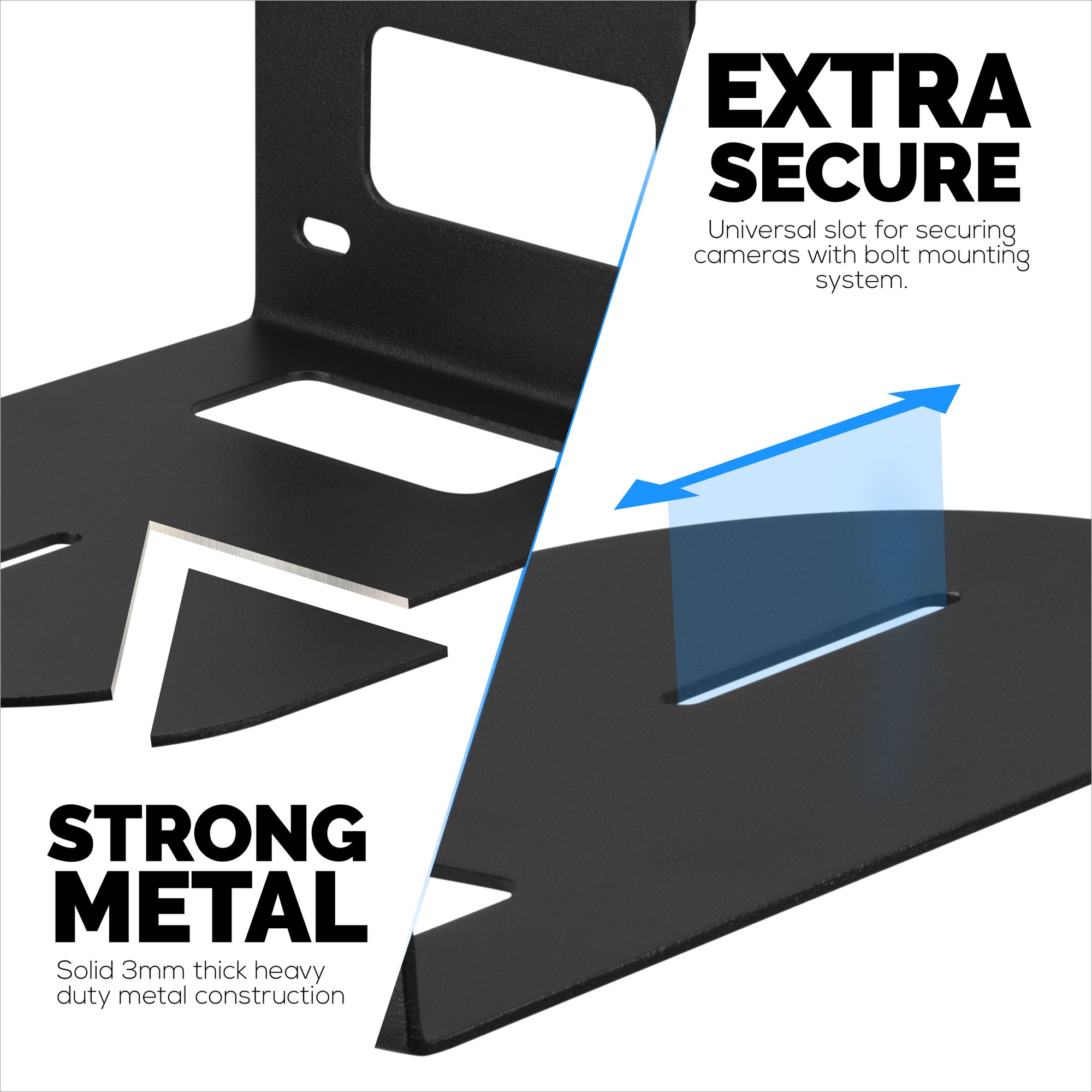 حامل تثبيت على الحائط معدني للكاميرا PTZ ، عالمي ، مناسب لـ HuddleCam ، PTZOptics ، AVIPAS ، Lumens Camera