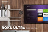 Roku Ultra 2020 Wall &amp; TV Mount - Adhesive Holder, No Screws or Mess