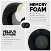 Headphone Memory Foam Earpads - Round - Velour