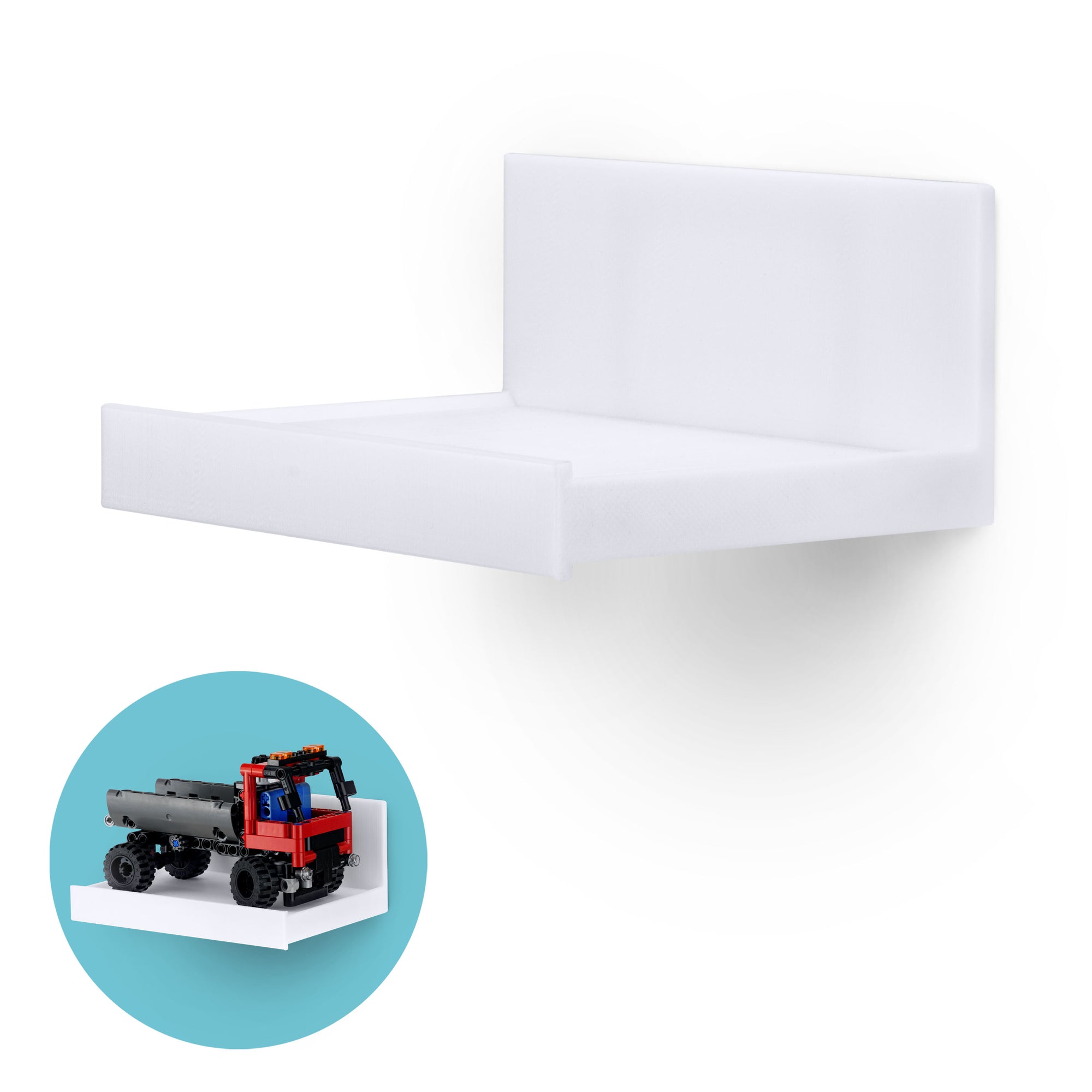 رف عائم لاصق عريض مقاس 5.4 بوصة (180) لكاميرات الأمان وشاشات مراقبة الأطفال ومكبرات الصوت والنباتات والمزيد (139 مم × 96 مم / 5.4 بوصة × 3.7 بوصة)