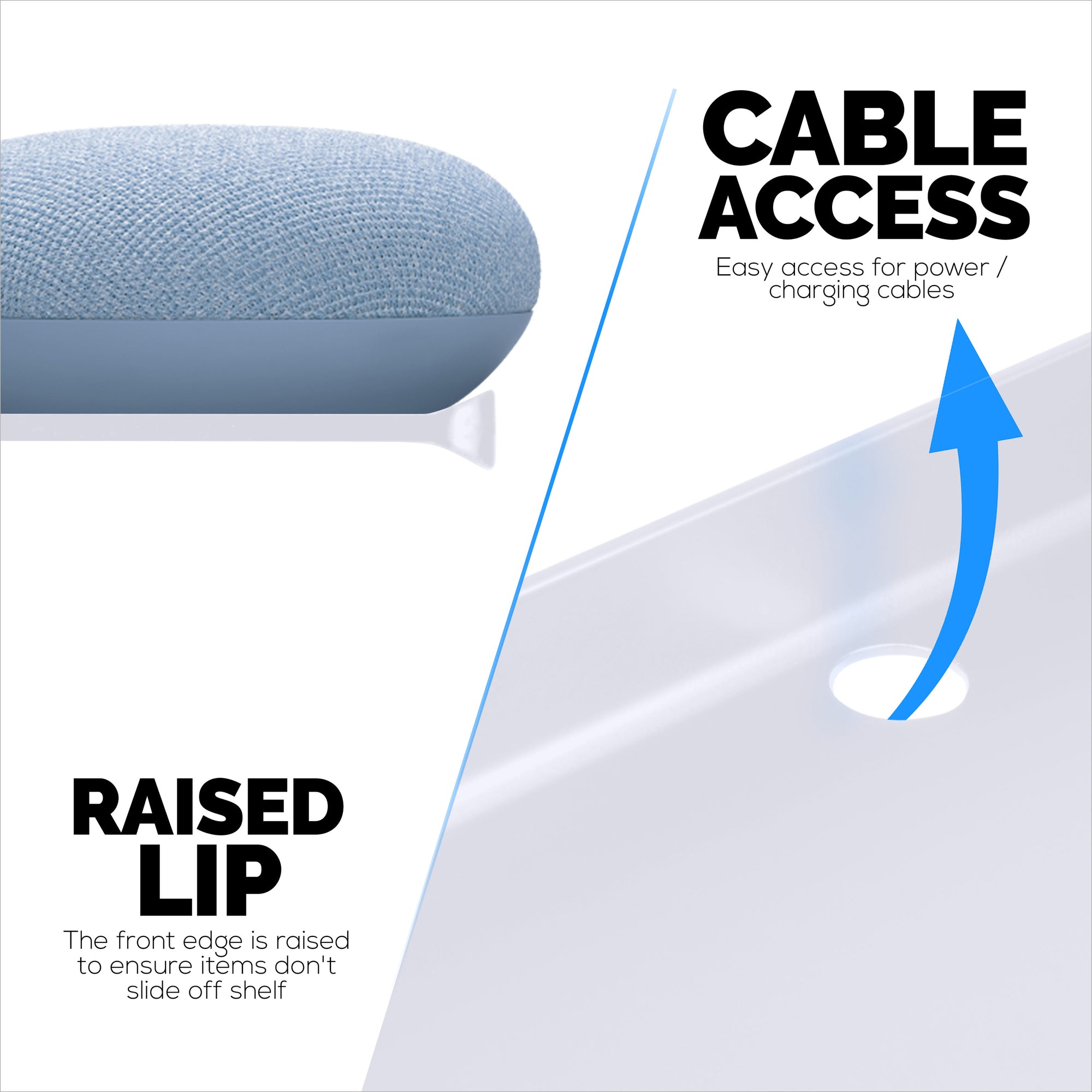 2-Pack 12 "رف جداري معدني عائم لمكبرات الصوت والكتب والديكور والنباتات والكاميرات والصور والمطبخ والمرحاض وأجهزة التوجيه والمزيد من أرفف الحامل الصغيرة العالمية