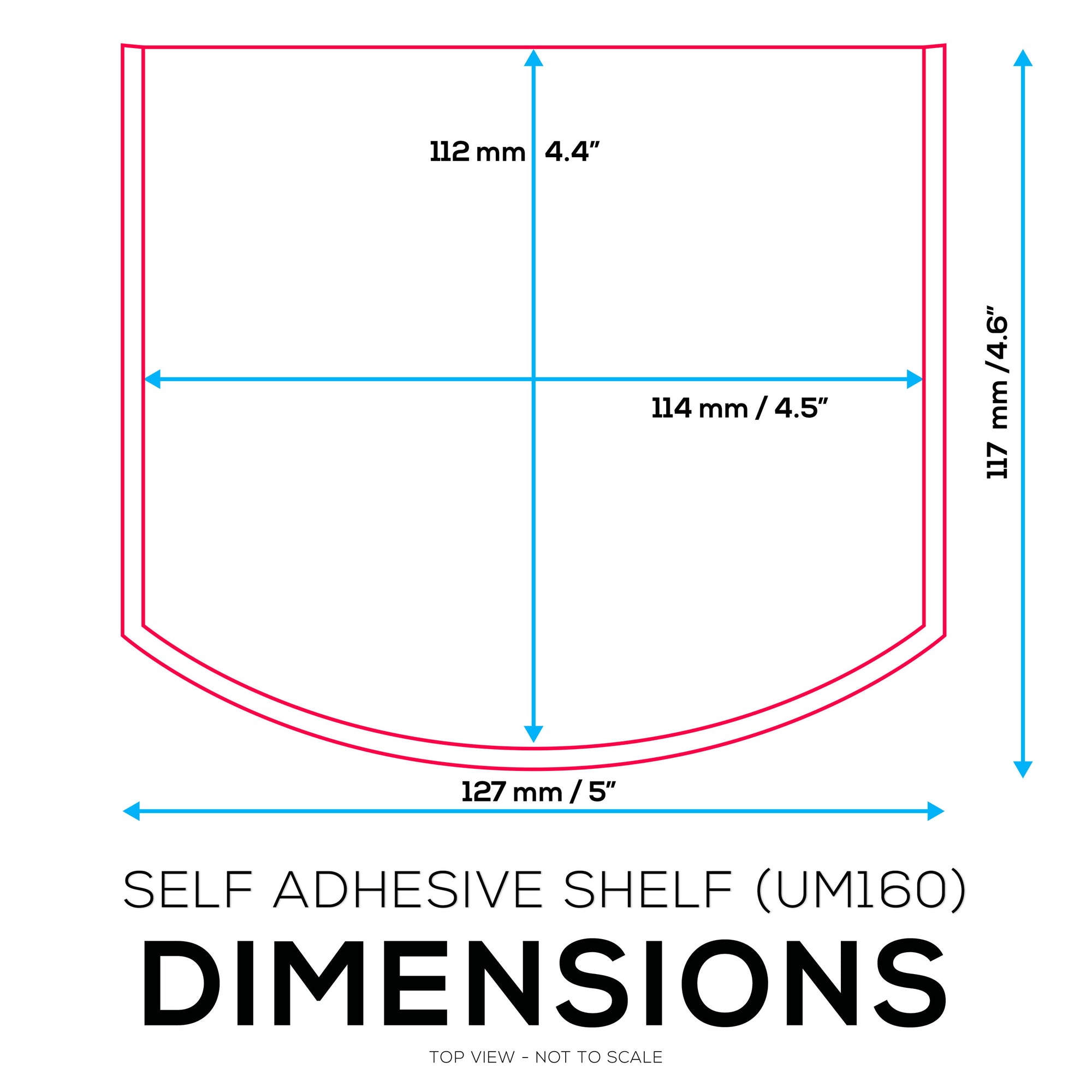 رف تثبيت على الحائط مقاس 4.5 بوصات ، مناسب أيضًا للكاميرات ومكبرات الصوت والديكور والألعاب وغرفة النوم وأجهزة توجيه WiFi والمطبخ وصندوق الكابلات والمزيد ، سهل التركيب