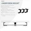Under Desk Laptop Mount Holder, Screw In, Devices upto 1.7&quot; Thick For Laptops Macbook Routers Surface iPads Tablets &amp; More
