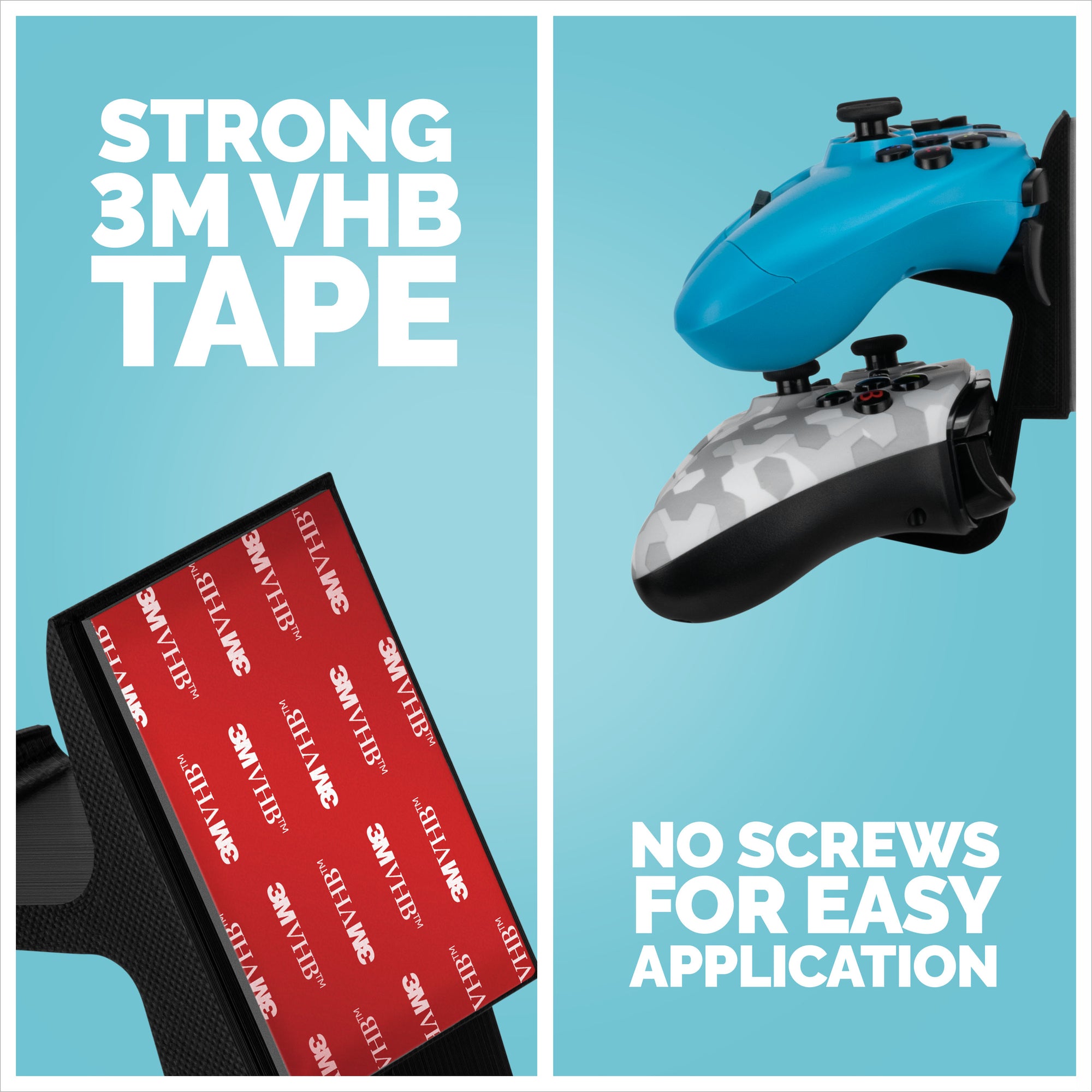 The Stack - Dual Universal Game Controller Wall Mount - Suitable for Xbox, PS5/PS4 & More