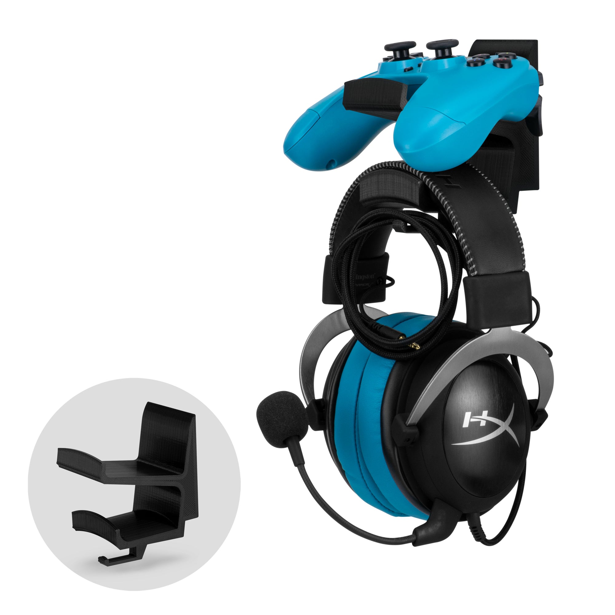 The Storio - Game Controller & Headphone Wall Hanger - Universal Adhesive Mount, No Screws or Mess