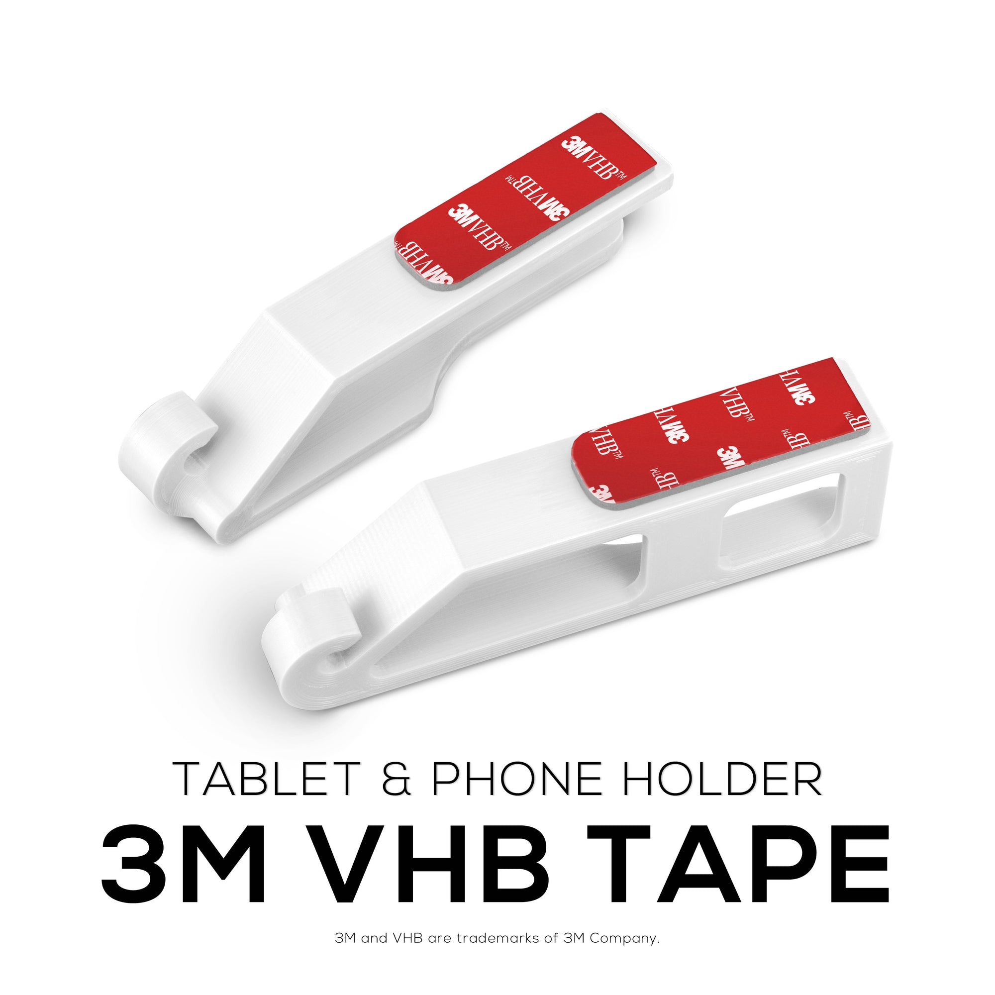 Adhesive Universal Tablet & Phone Wall Mount - Suitable for iPhones, iPads and most Android Phones & Tablets